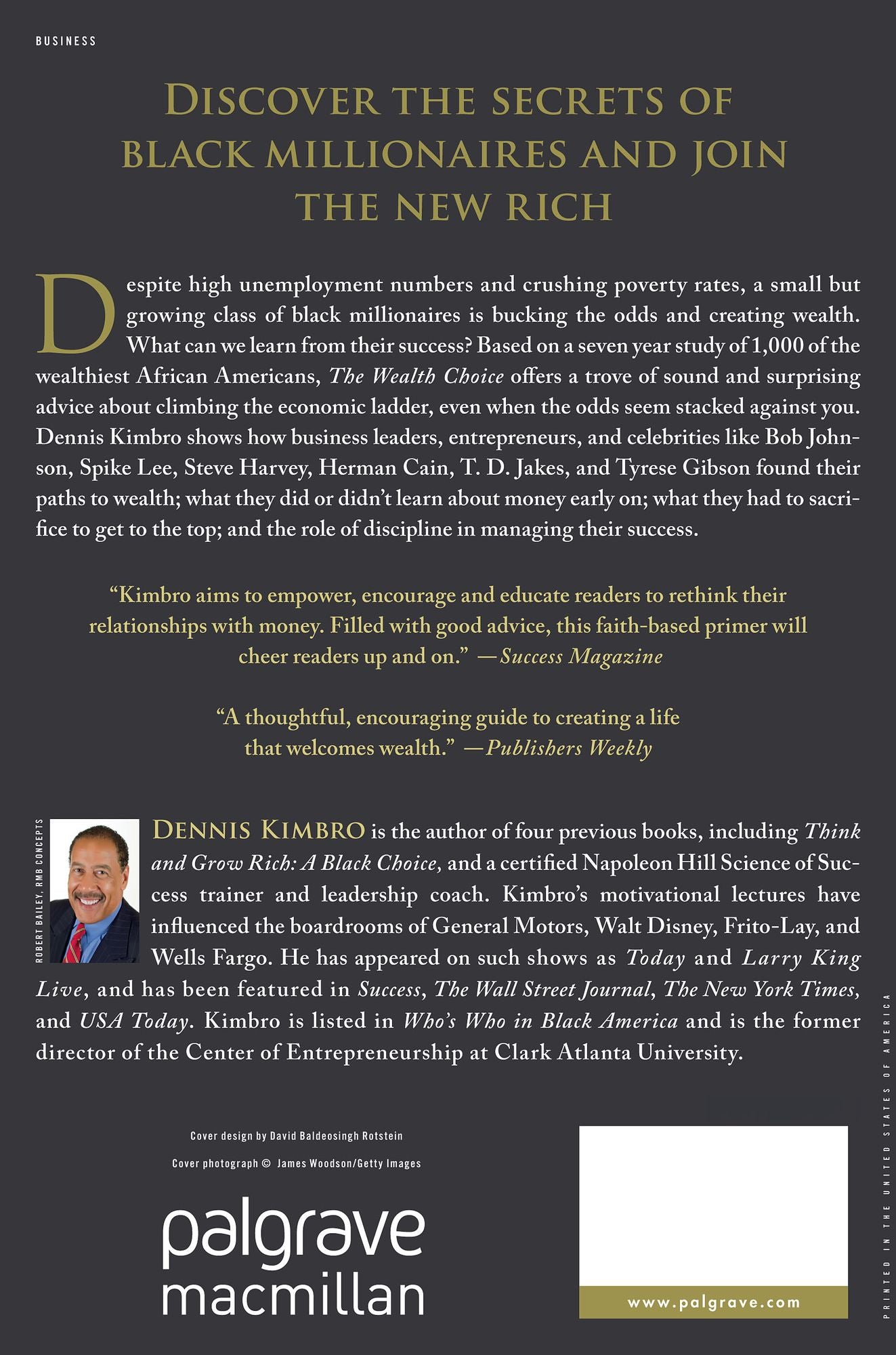 The Wealth Choice: Success Secrets of Black Millionaires