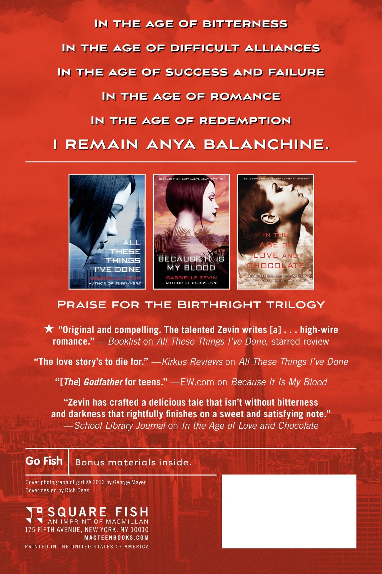 In the Age of Love and Chocolate (Birthright Series #3)