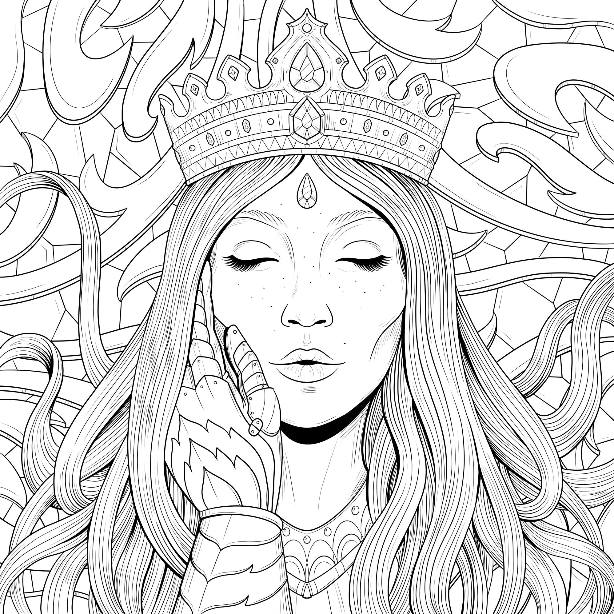Mythographic Color and Discover: Romantasy: An Artist's Coloring Book of Fantasy Romance