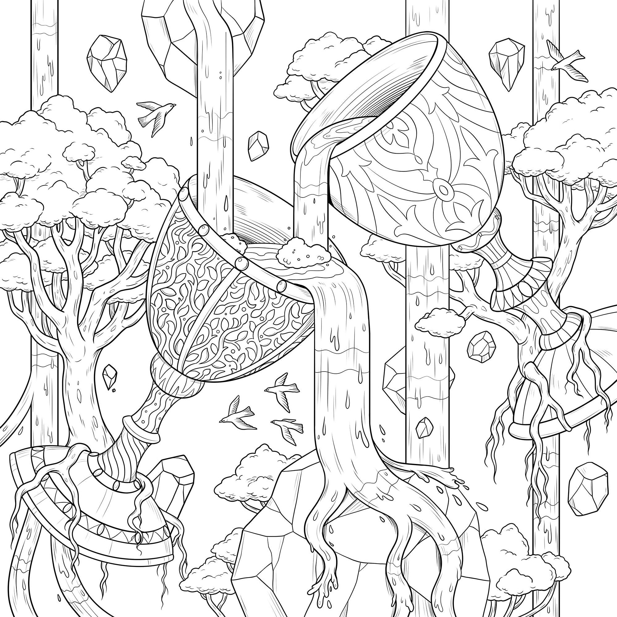 Mythographic Color and Discover: Enchanted Relics: An Artist's Coloring Book of Lost Antiquities