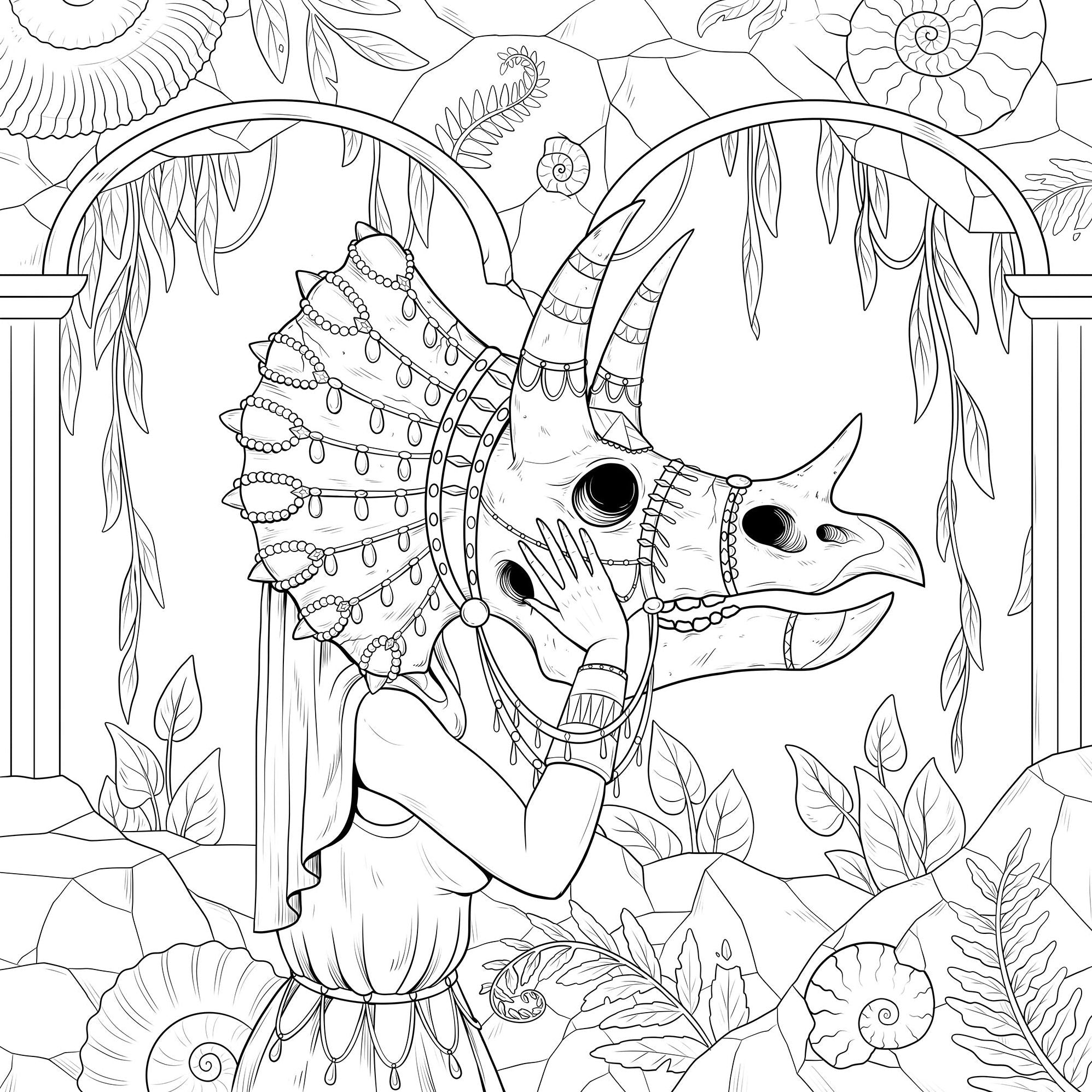 Mythographic Color and Discover: Enchanted Relics: An Artist's Coloring Book of Lost Antiquities