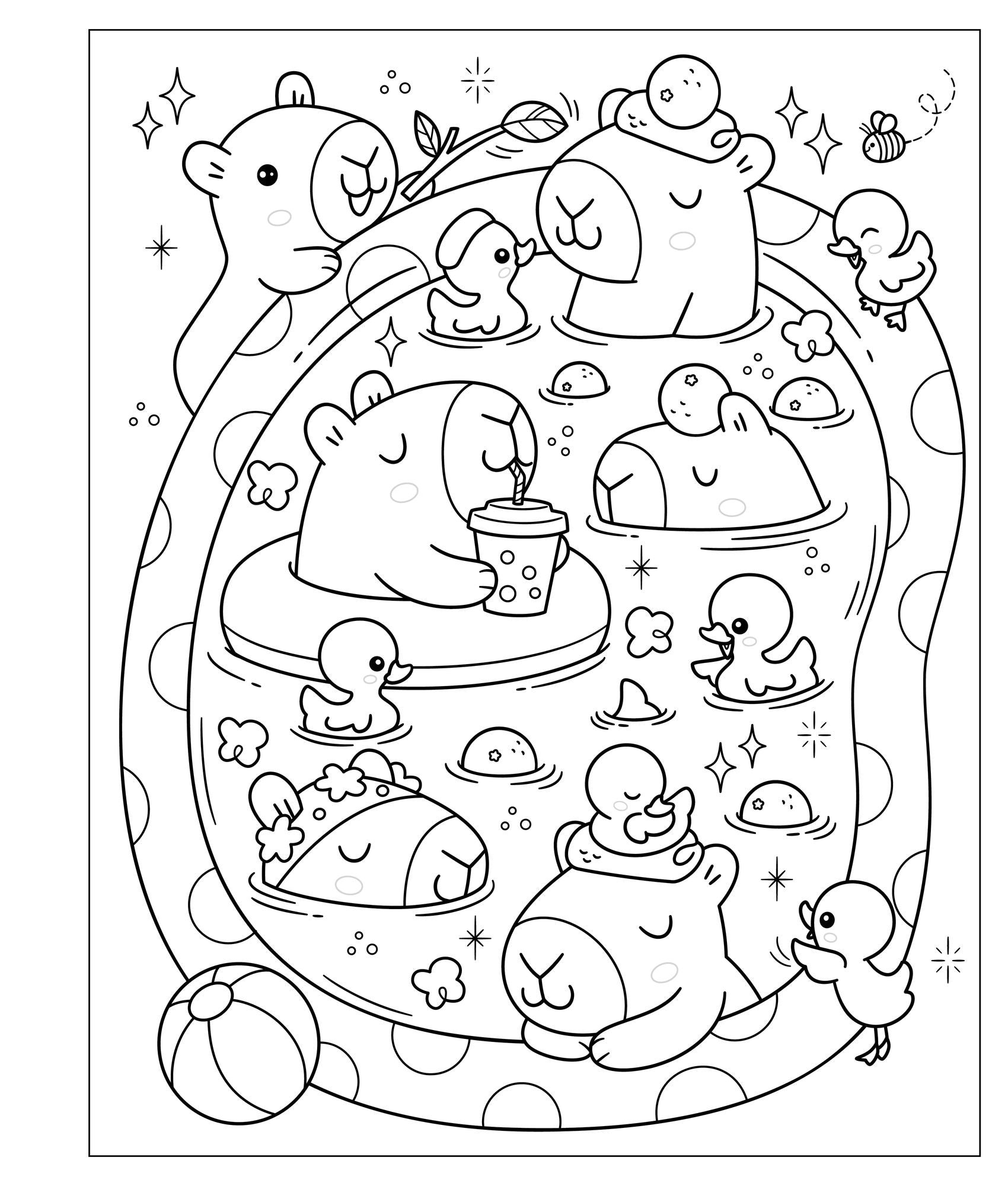 Mangatopia: Baby Animals: A Cute and Cuddly Coloring Book