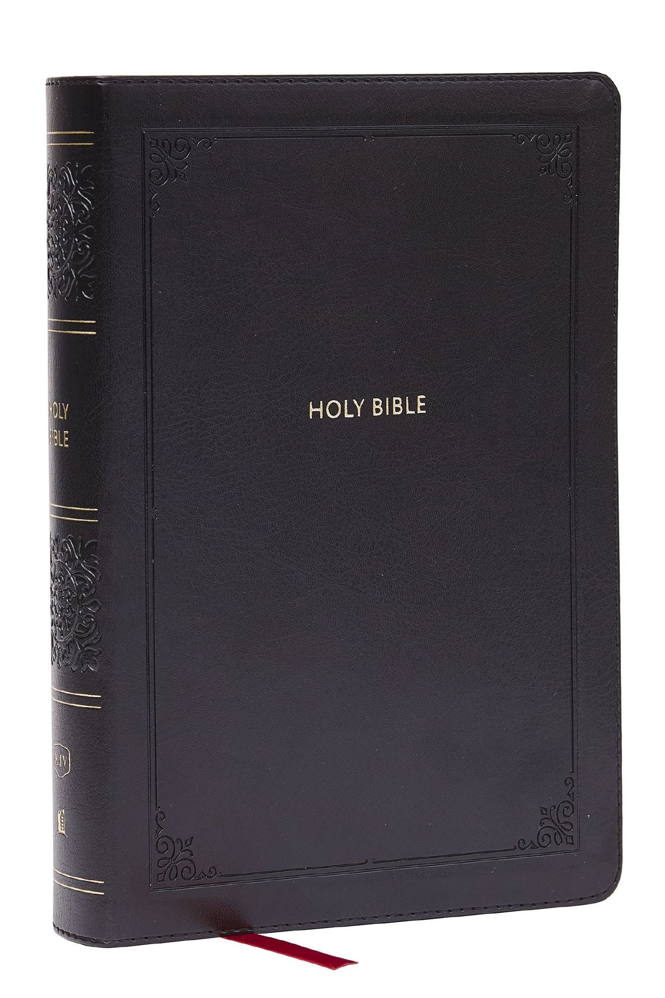 KJV Giant Print End-of-Verse Reference Bible, Black Leathersoft, Red Letter, Comfort Print (Thumb Indexed)