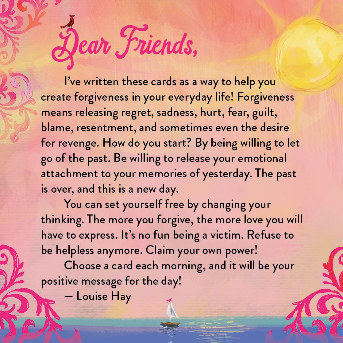 Louise Hay's Affirmations for Forgiveness: A 12-Card Deck to Release Your Past and Move into Love