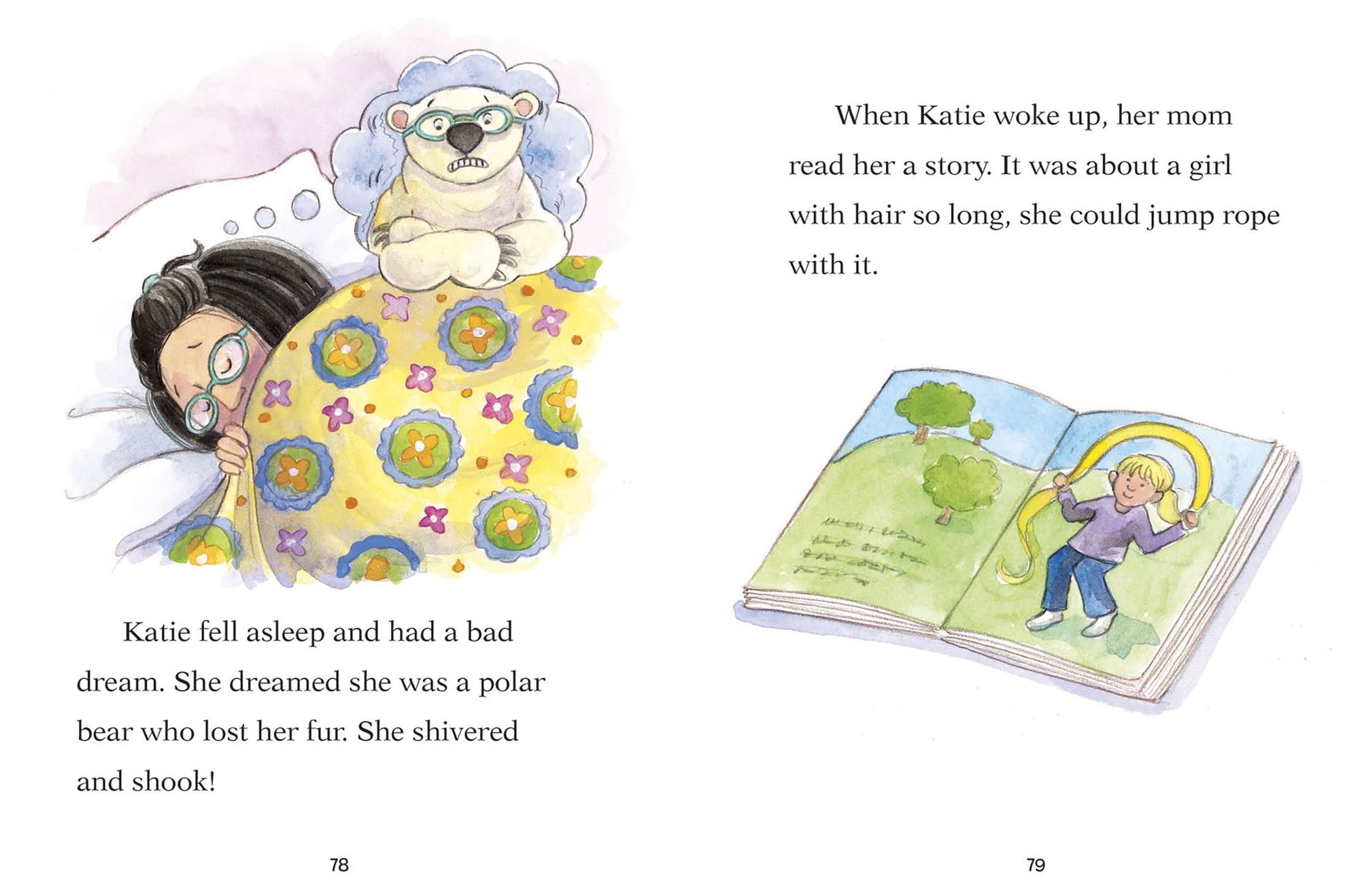 Katie Woo, Don't Be Blue: A Nervous Night; Too Much Rain; Moving Day; Katie Woo Has the Flu (Katie Woo Series)