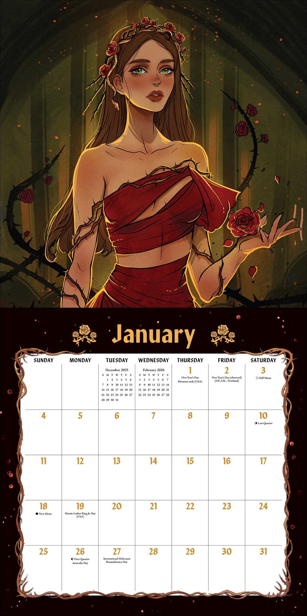 2026 Lightlark Saga Deluxe Wall Calendar with 4 Bonus Notecards