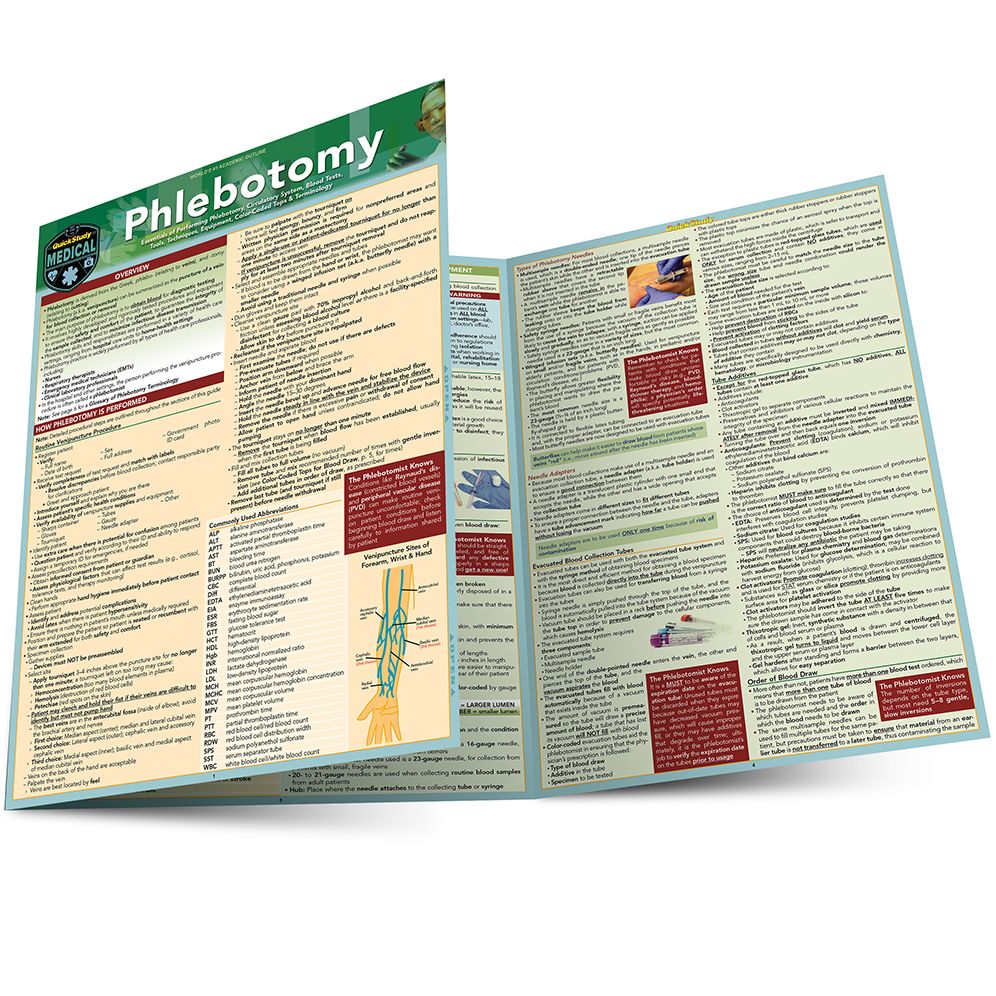 Phlebotomy: a QuickStudy Laminated Reference Guide