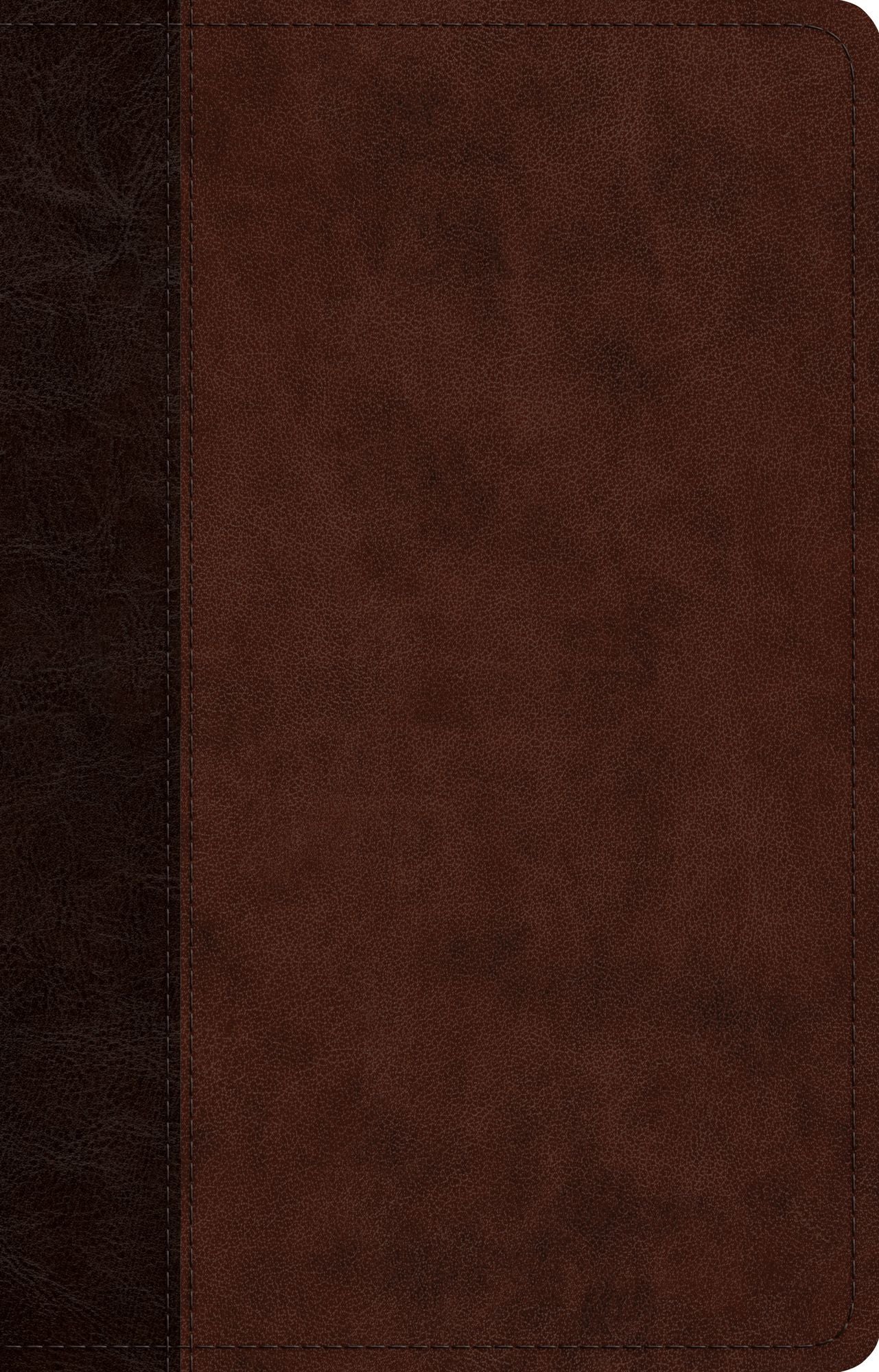 ESV Large Print Thinline Reference Bible (TruTone, Brown/Walnut, Timeless Design)