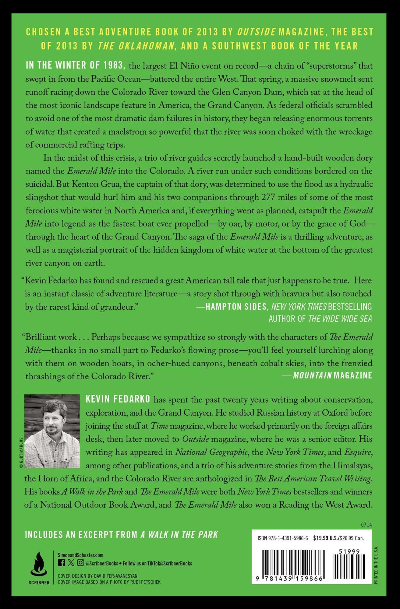 The Emerald Mile: The Epic Story of the Fastest Ride in History Through the Heart of the Grand Canyon