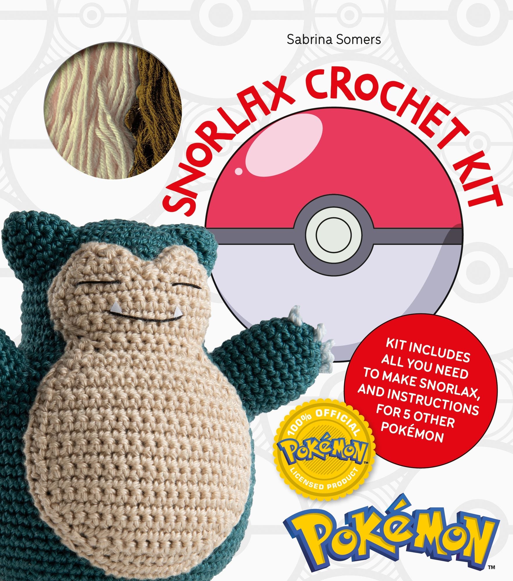 Pokémon Crochet Snorlax Kit: Includes materials to make Snorlax and instructions for 5 other Pokémon