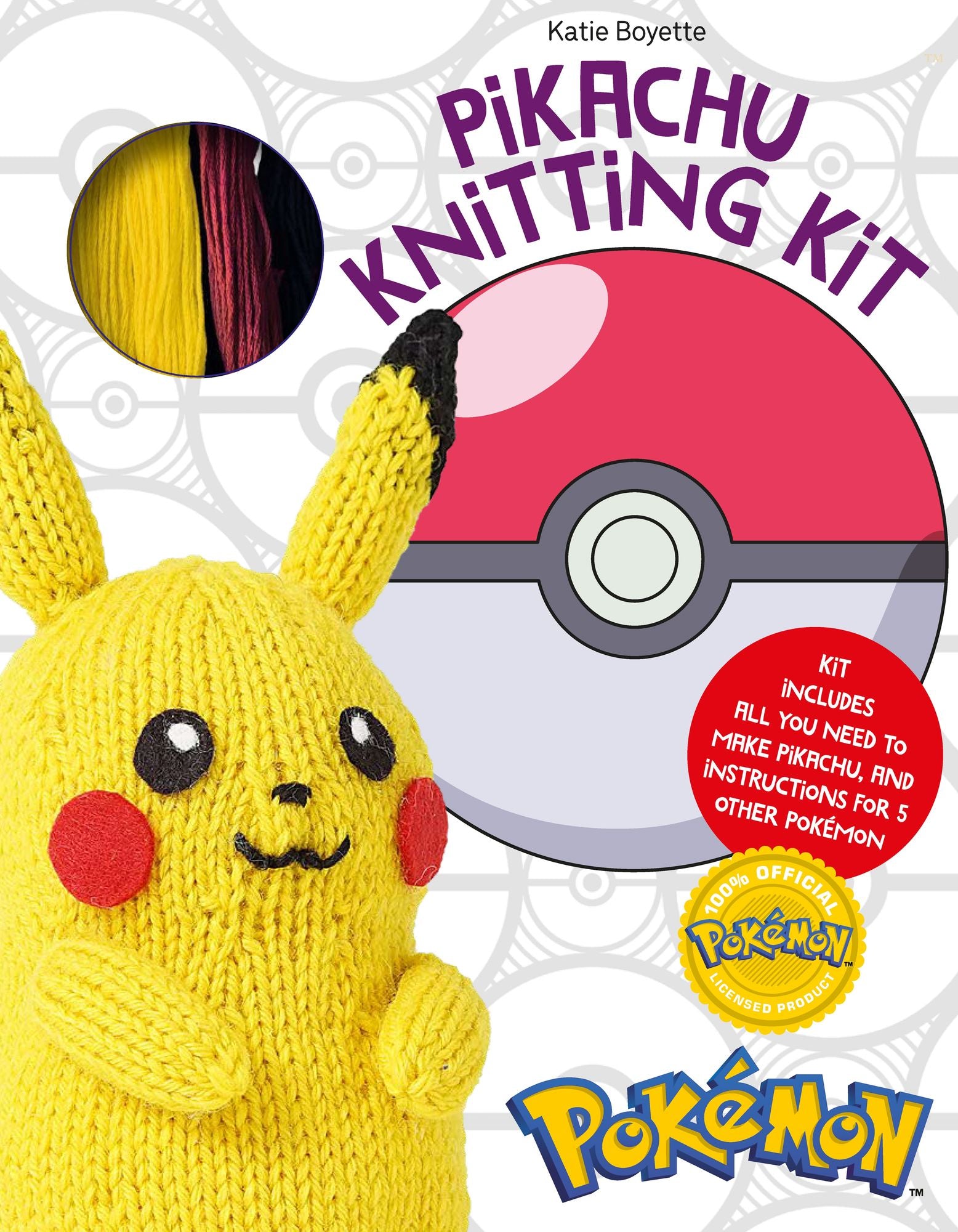 Pokémon Knitting Pikachu Kit: Kit includes all you need to make Pikachu and instructions for 5 other Pokémon