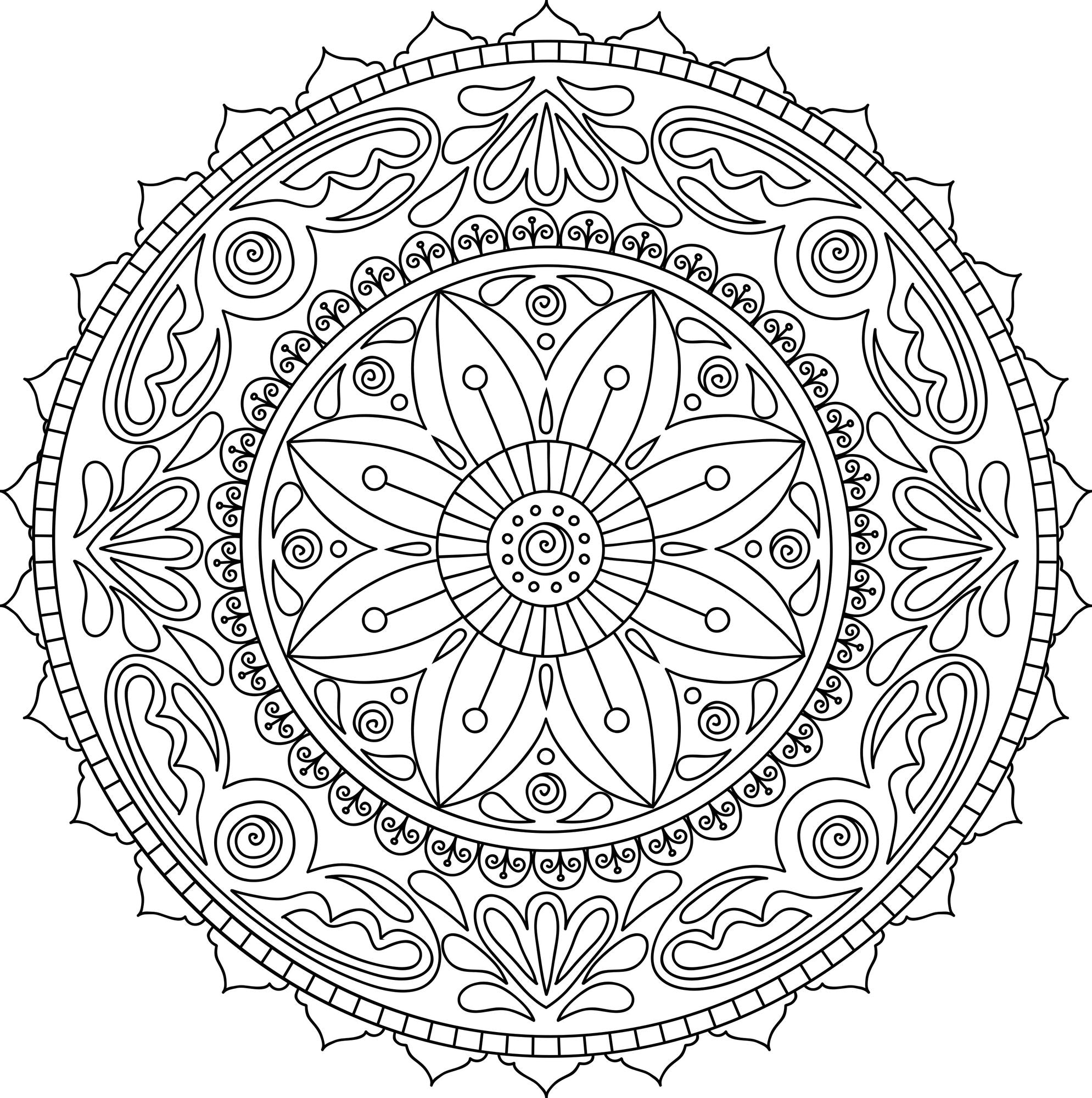 Mandala Meditation Coloring Book