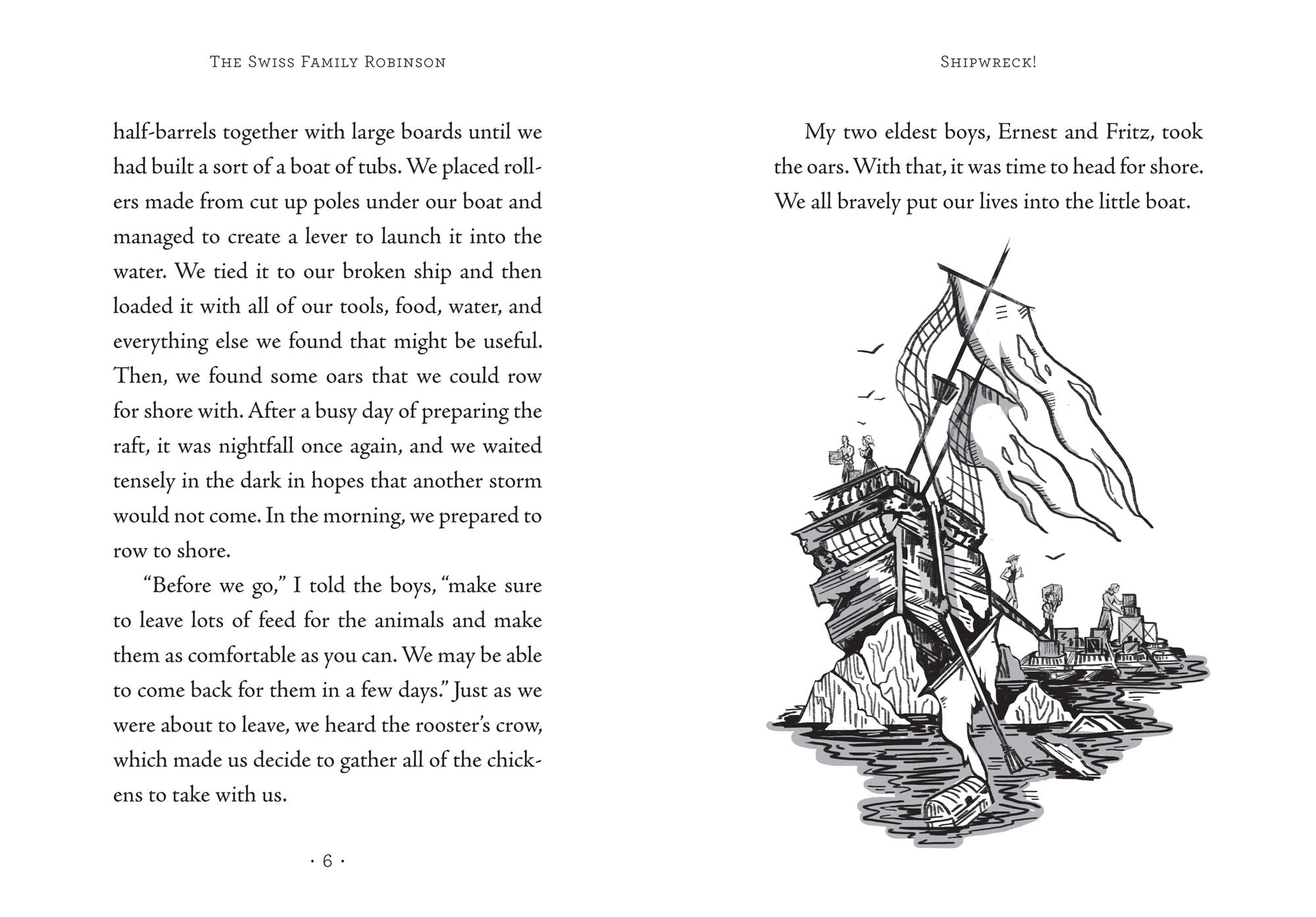 Classic Starts : The Swiss Family Robinson