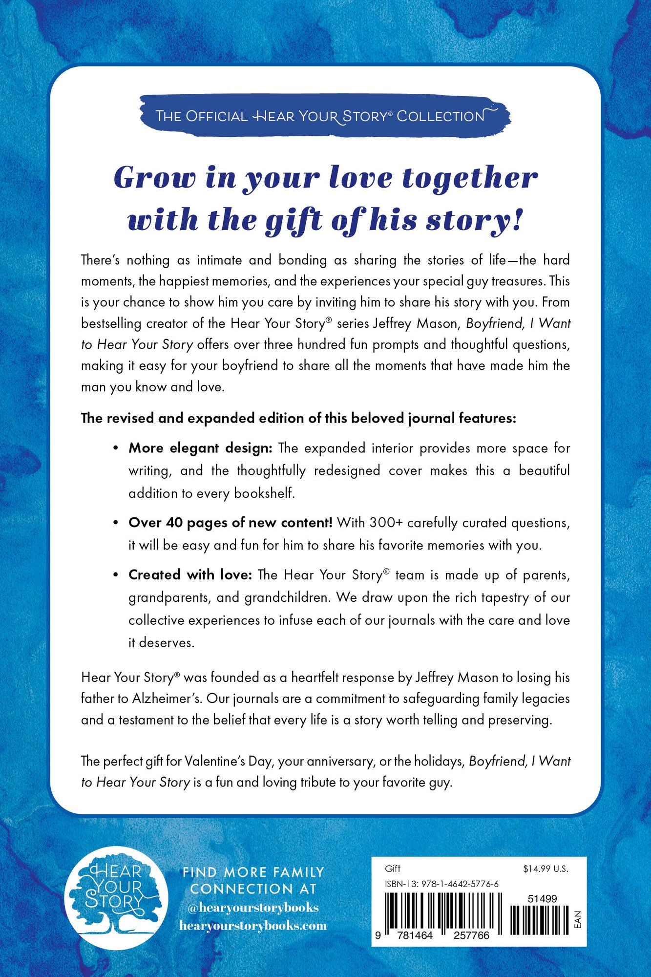 Boyfriend, I Want to Hear Your Story: A Boyfriend's Guided Journal to Share His Life & His Love