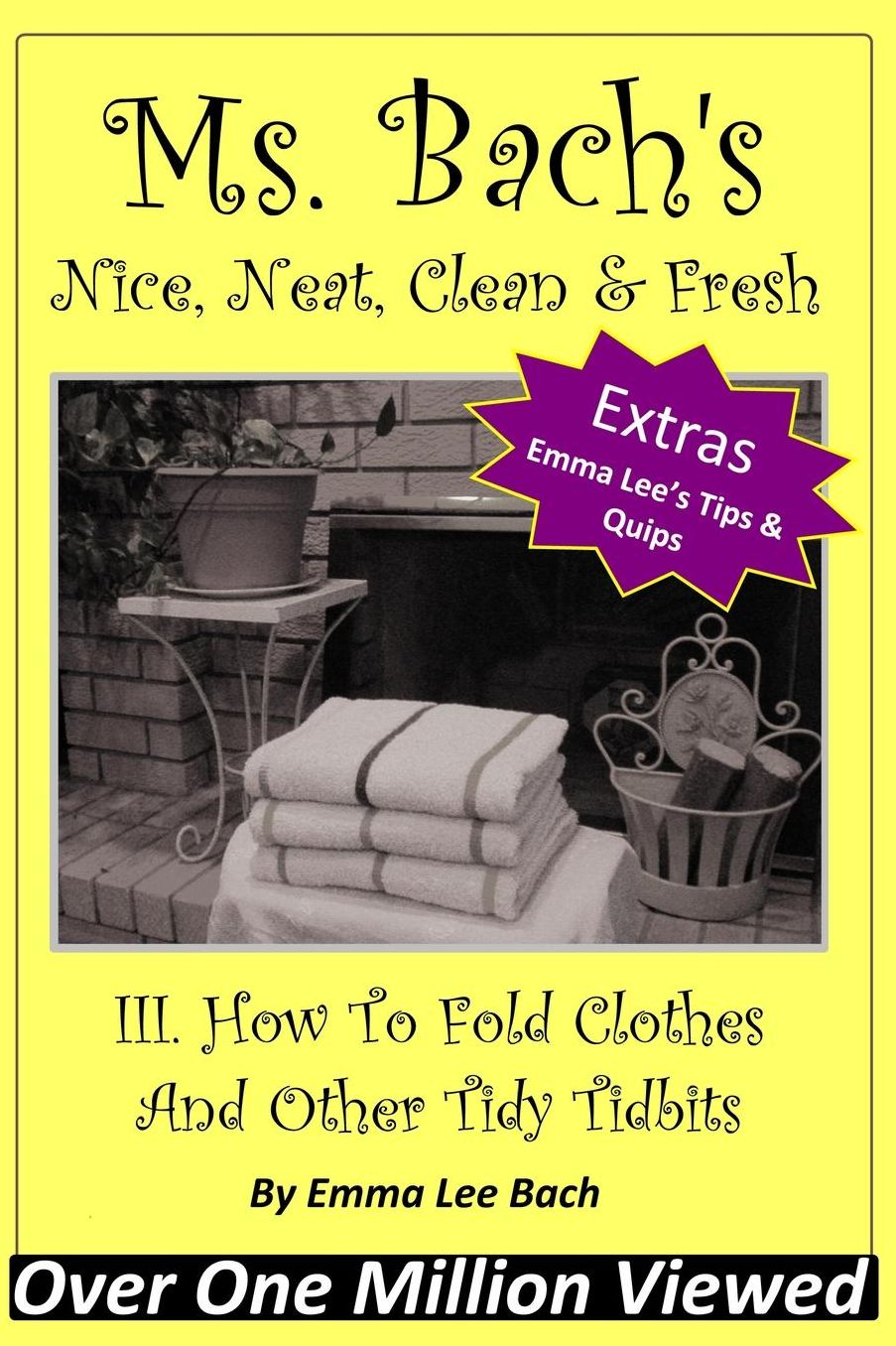 III. How To Fold Clothes And Other Tidy Tidbits