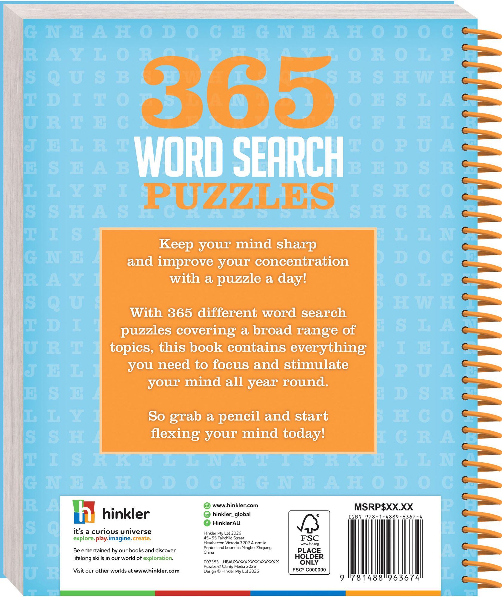 365 Puzzles Word Search 26'