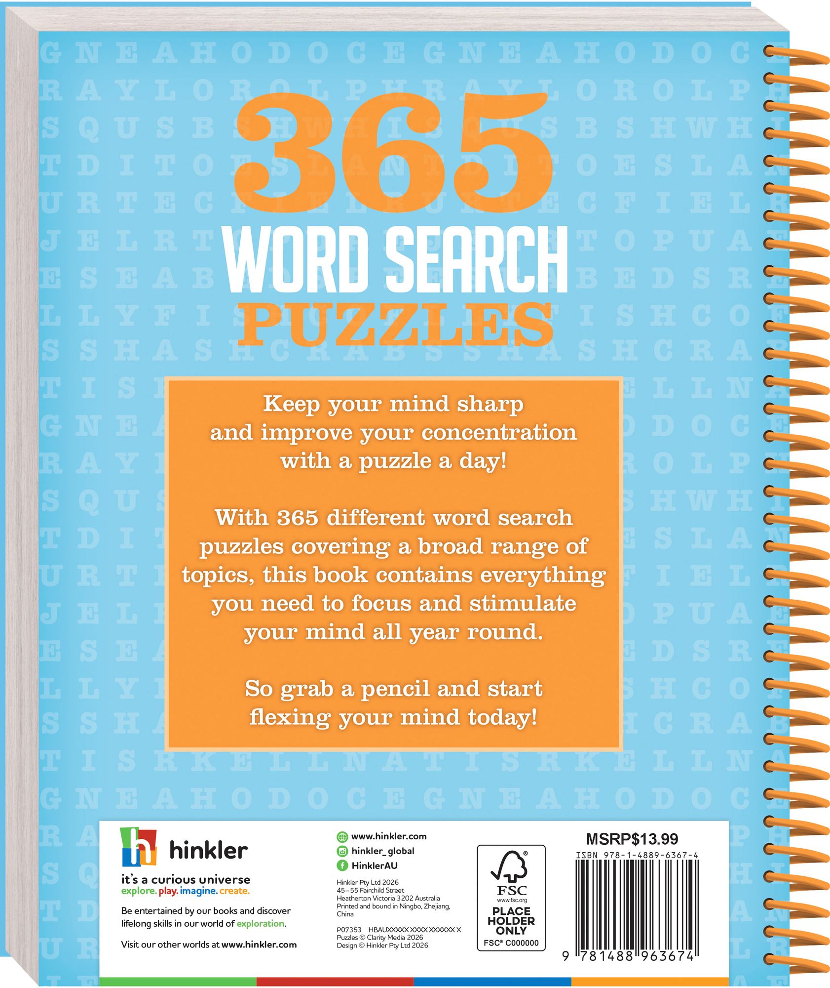 365 Puzzles Word Search 26'