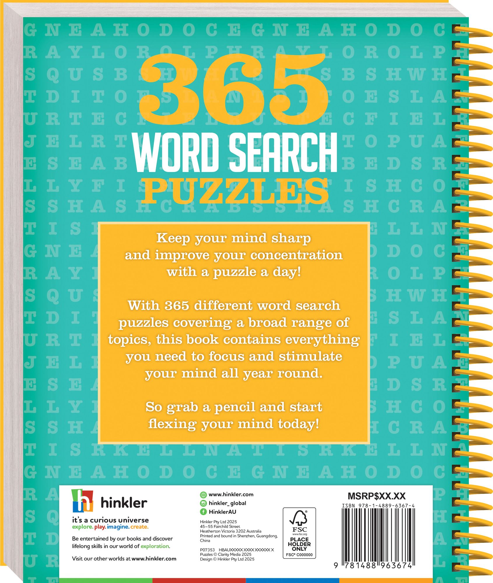 365 Puzzles Word Search 26'