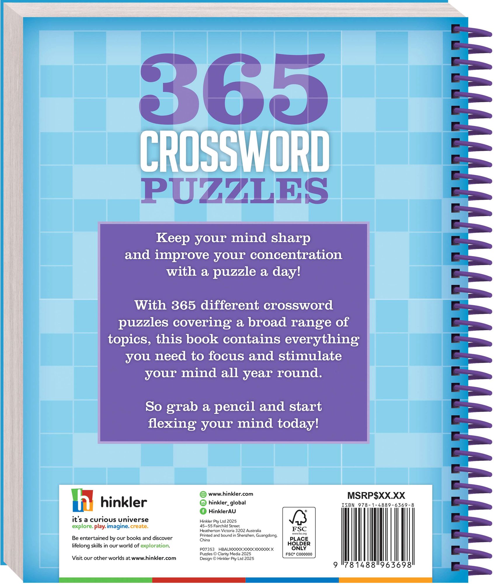 365 Puzzles Crosswords 26'