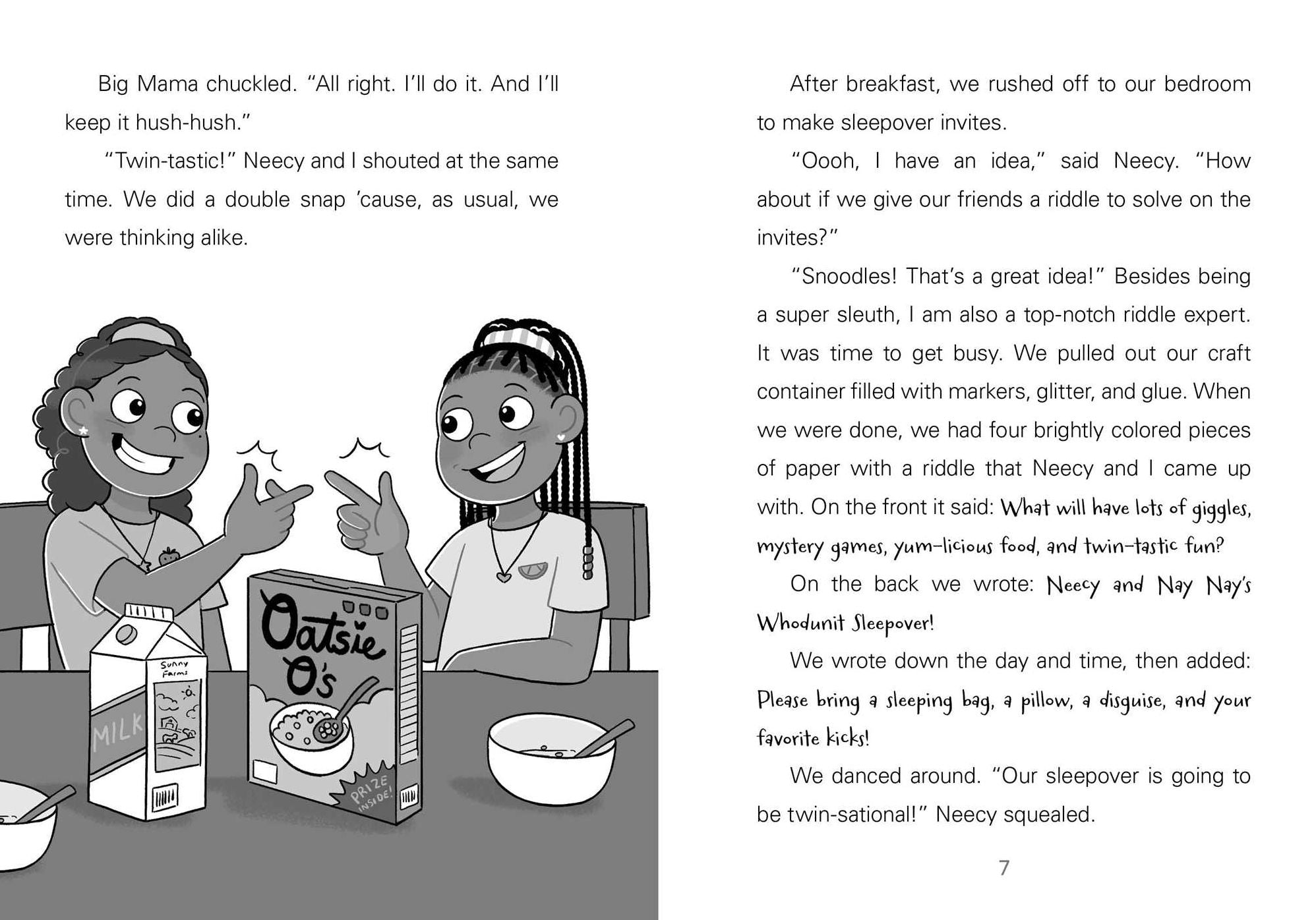 Neecy and Nay Nay and the Mystery Sleepover (Neecy and Nay Nay #4) (A Funny Chapter Book Series About Twin Girls)