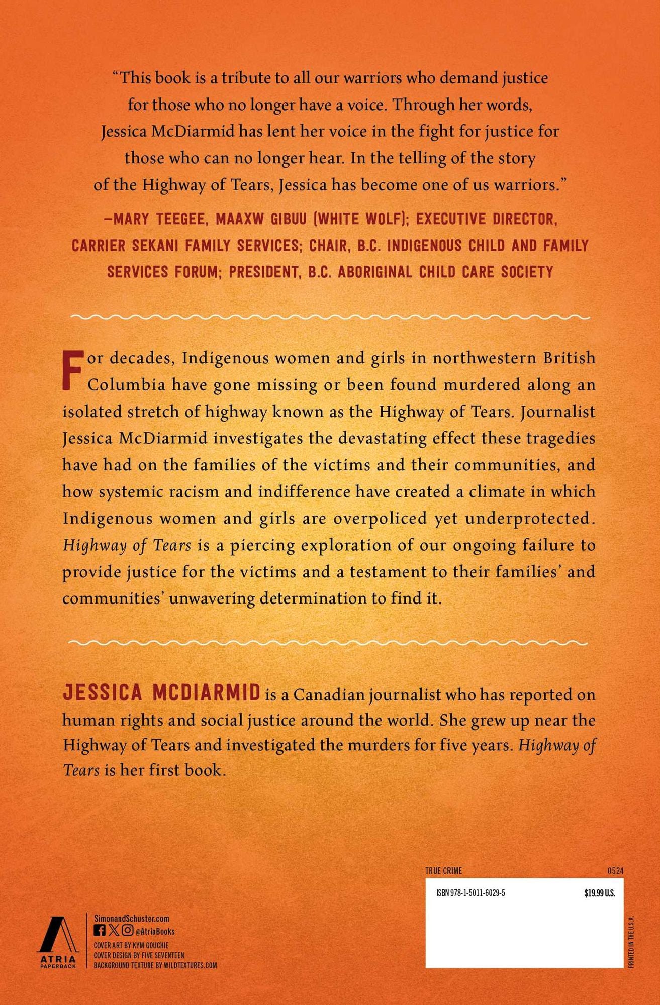 Highway of Tears: A True Story of Racism, Indifference, and the Pursuit of Justice for Missing and Murdered Indigenous Women and Girls