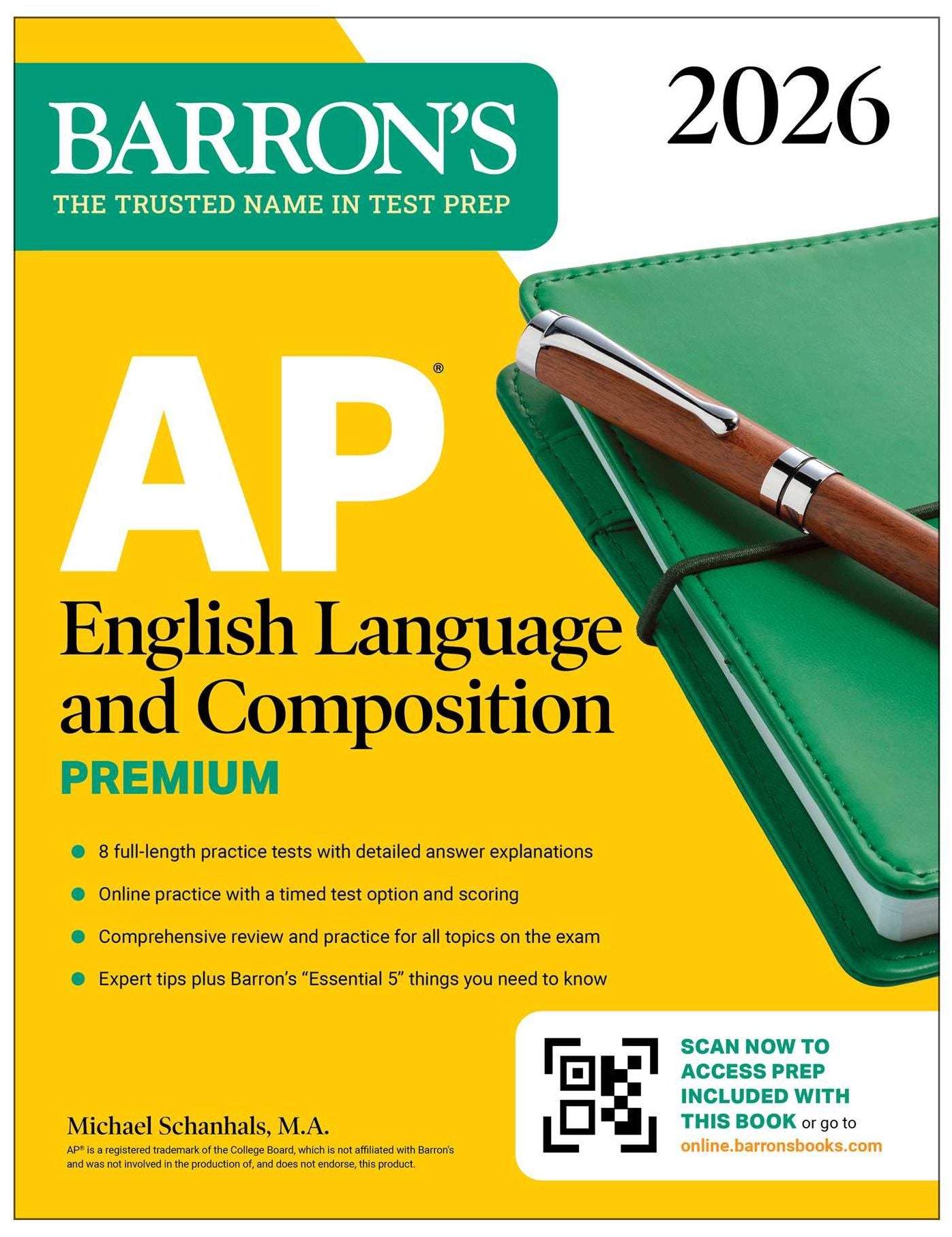 AP English Language and Composition Premium, 2026: Prep Book with 8 Practice Tests + Online Practice