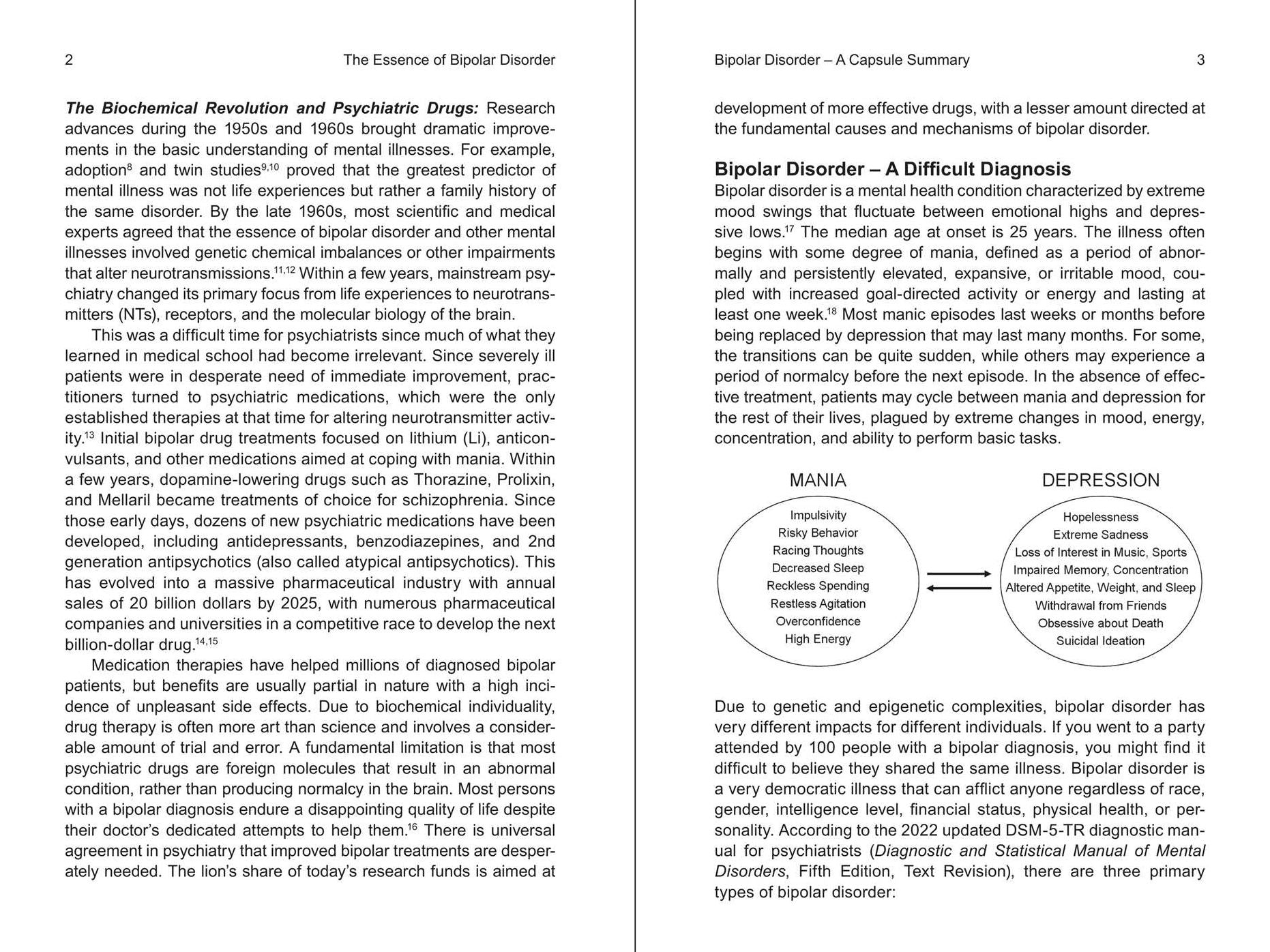 The Essence of Bipolar Disorder: Based on Progress in Neuroscience and Genetics