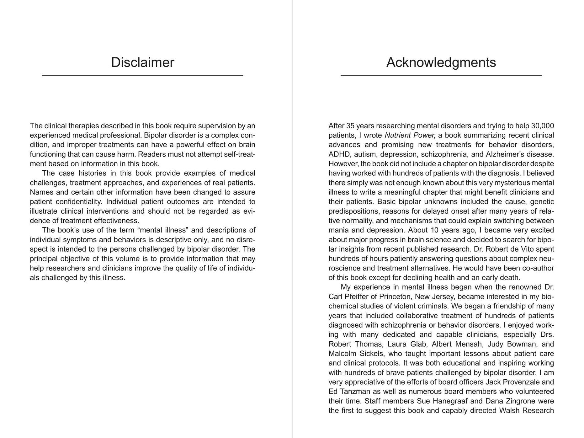 The Essence of Bipolar Disorder: Based on Progress in Neuroscience and Genetics