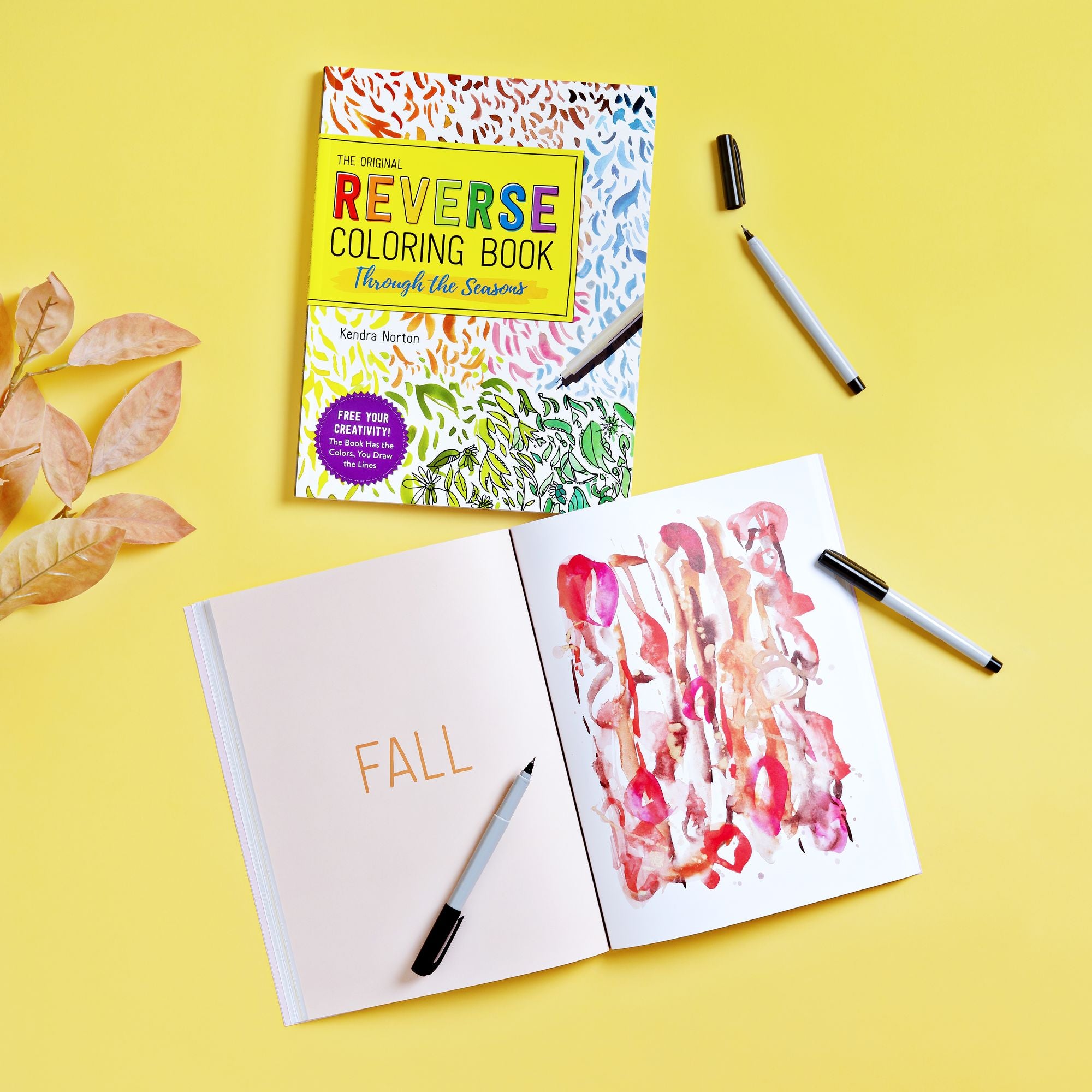 The Reverse Coloring BookT: Through the Seasons: The Book Has the Colors, You Make the Lines