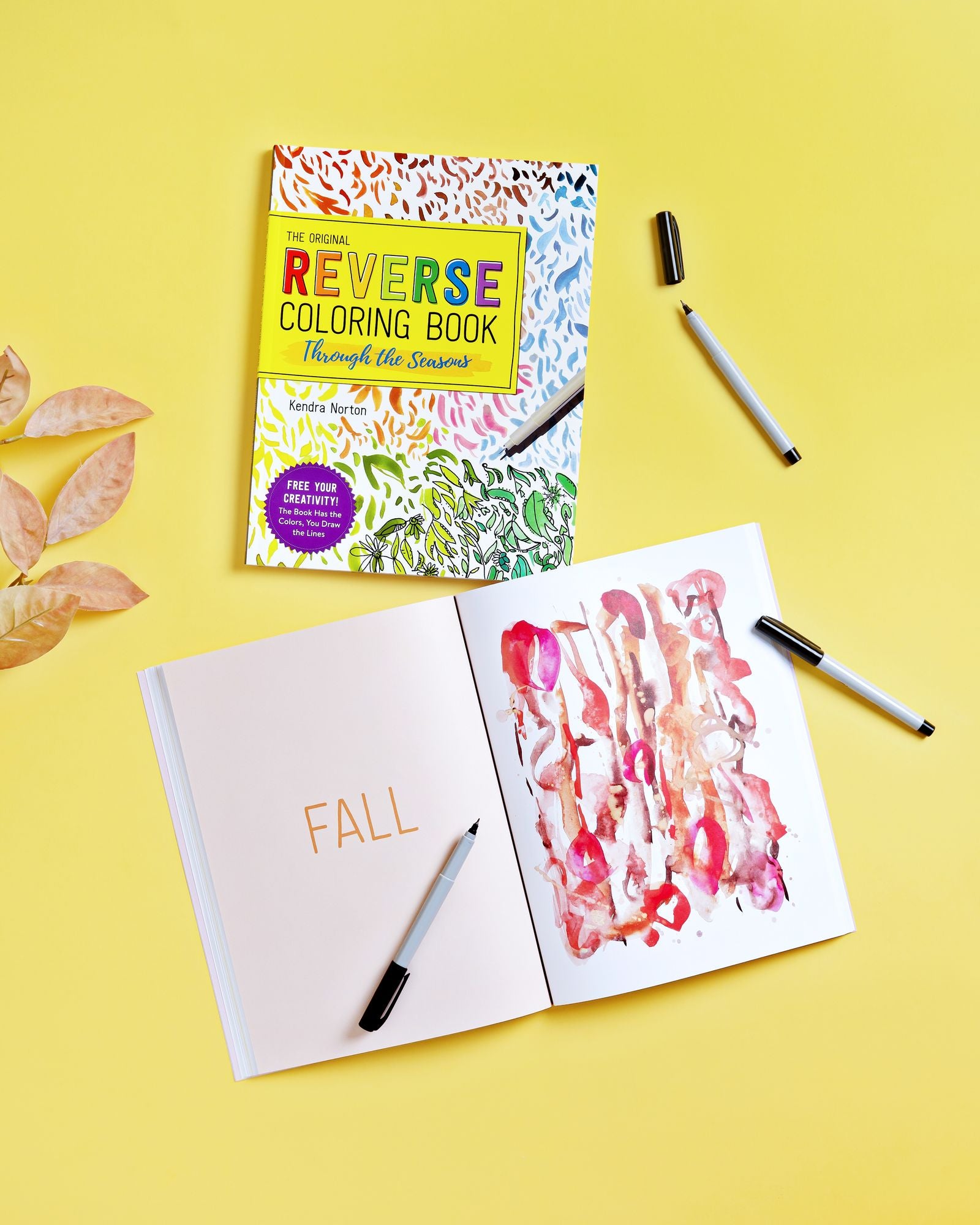 The Reverse Coloring BookT: Through the Seasons: The Book Has the Colors, You Make the Lines
