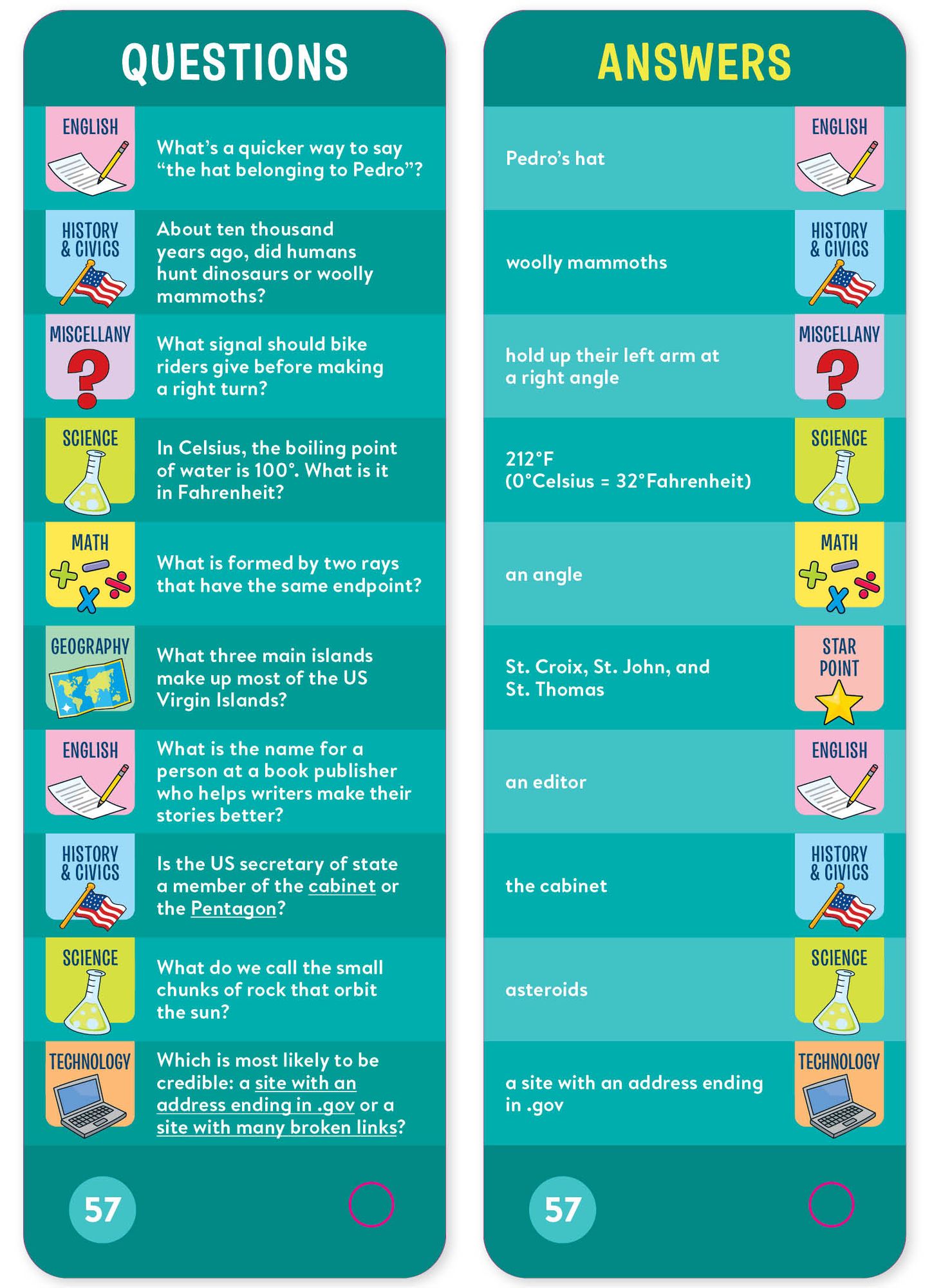 Brain Quest 5th Grade Smart Cards Revised 5th Edition