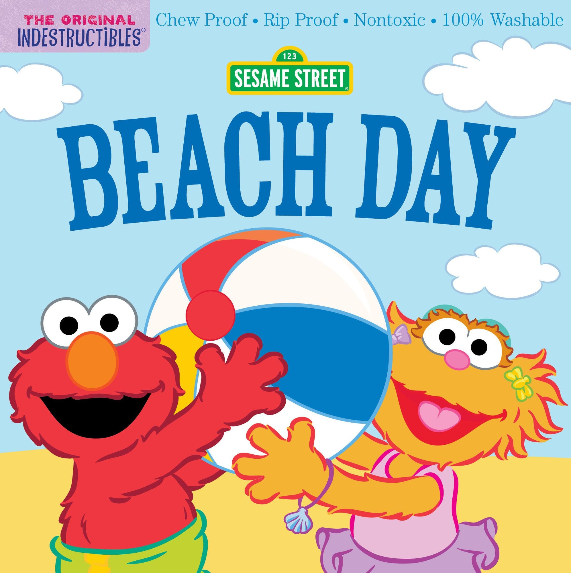 Indestructibles (The Original): Sesame Street: Beach Day: Chew Proof · Rip Proof · Nontoxic · 100% Washable (Book for Babies, Newborn Books, Safe to Chew)