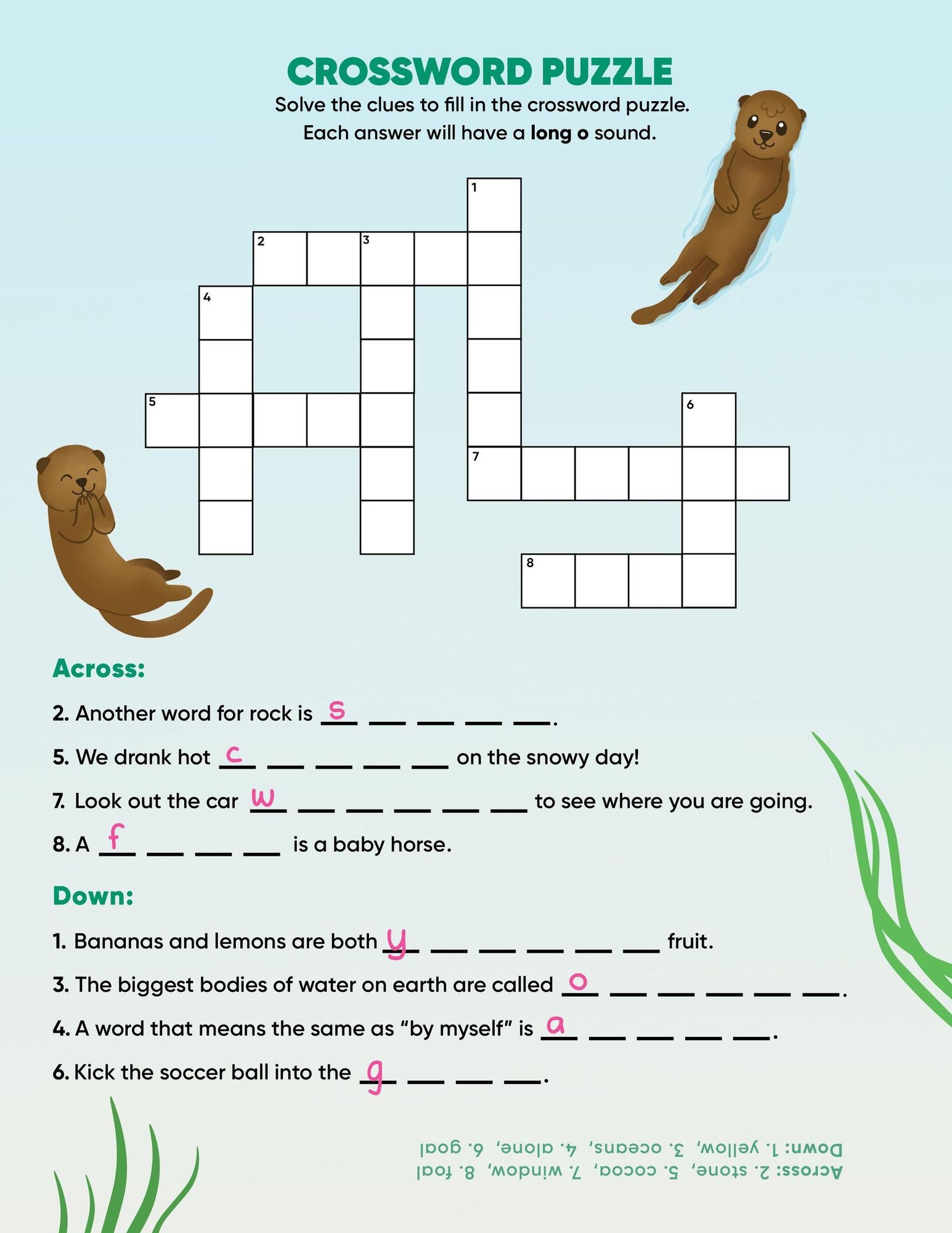 Learn by Sticker: More Phonics: Use Phonics to Create 10 Sea Animals!
