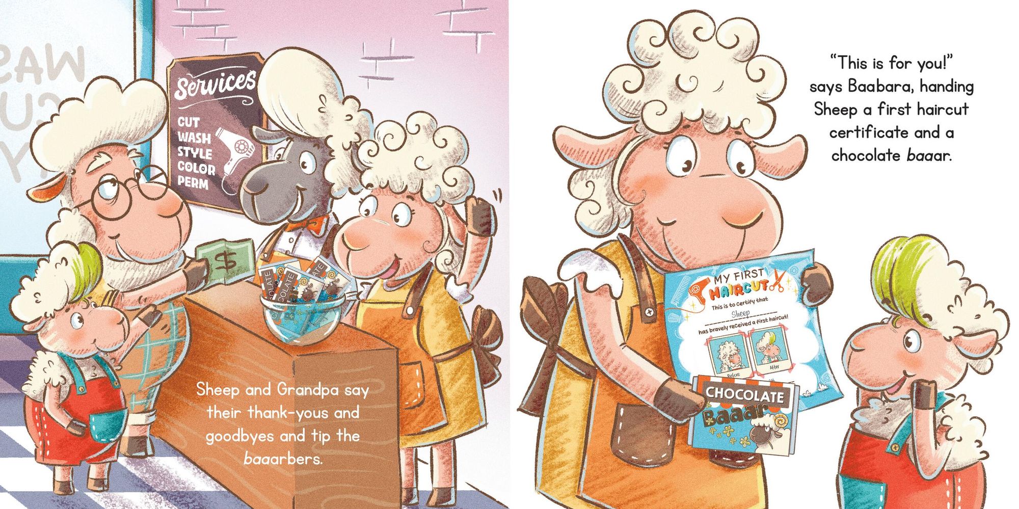 Baa Baa Shop: Sheep's First Haircut