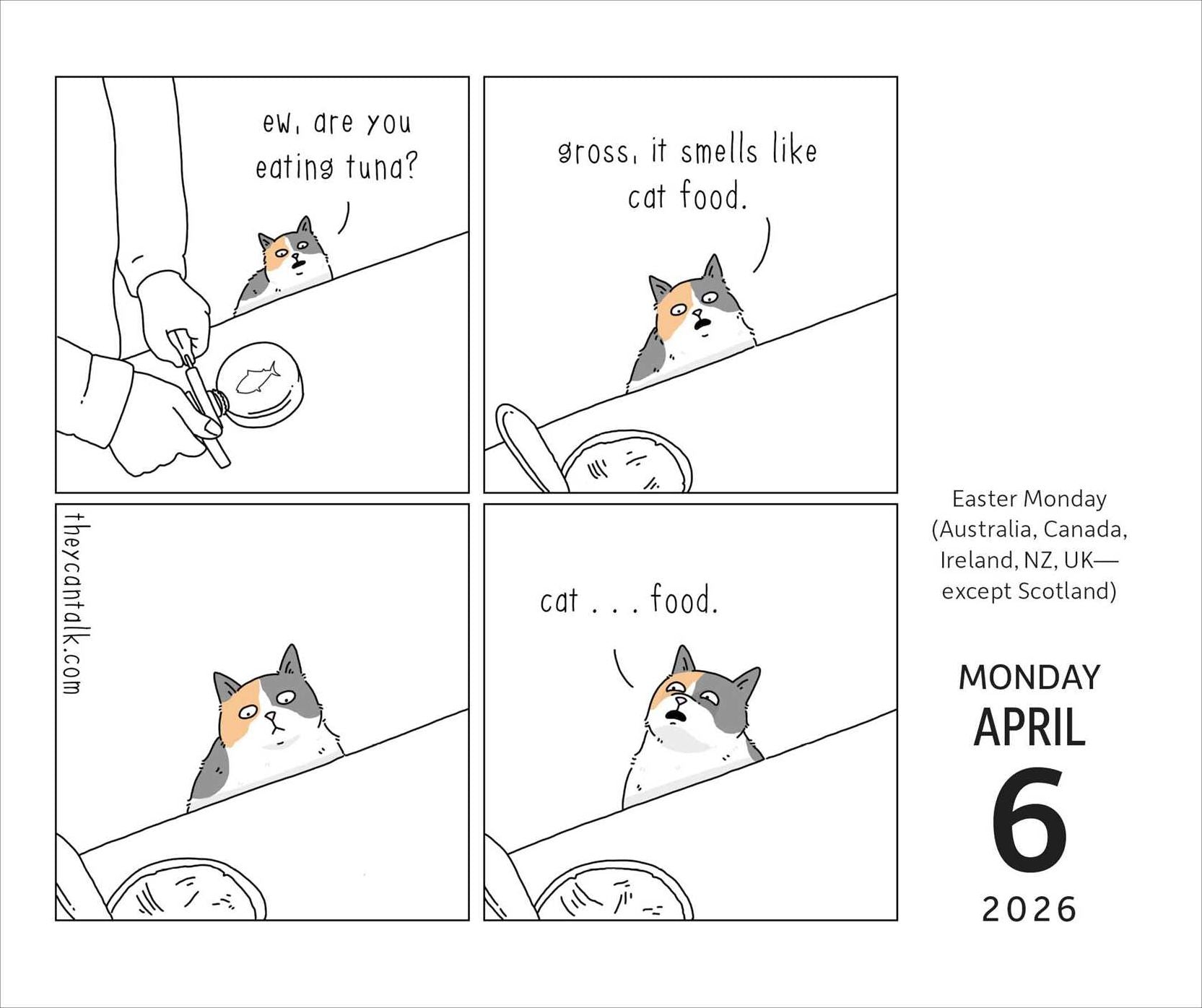 2026 They Can Talk Comics Day-to-Day Calendar