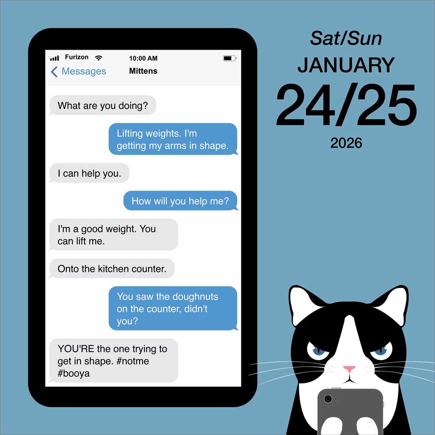 2026 Texts from Mittens the Cat Day-to-Day Calendar