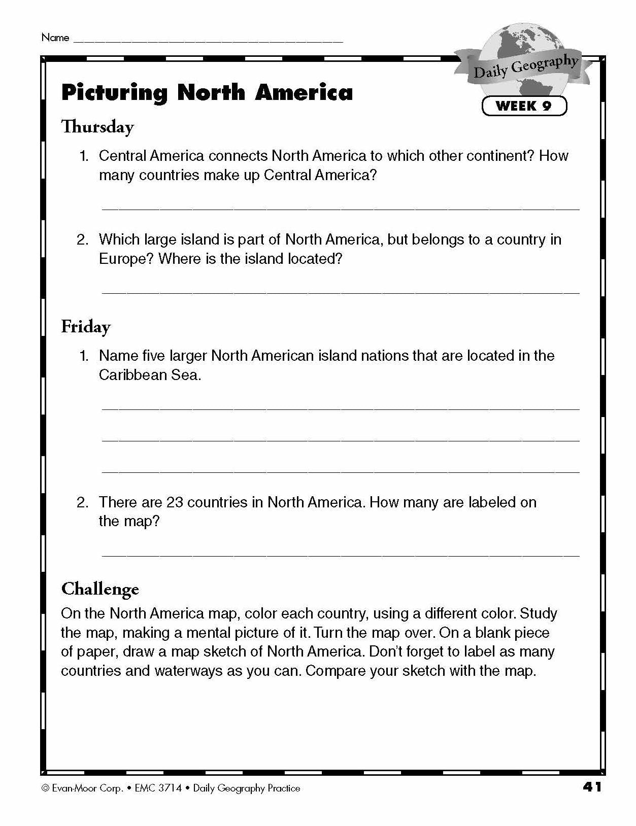 Daily Geography Practice Grade 5 Te