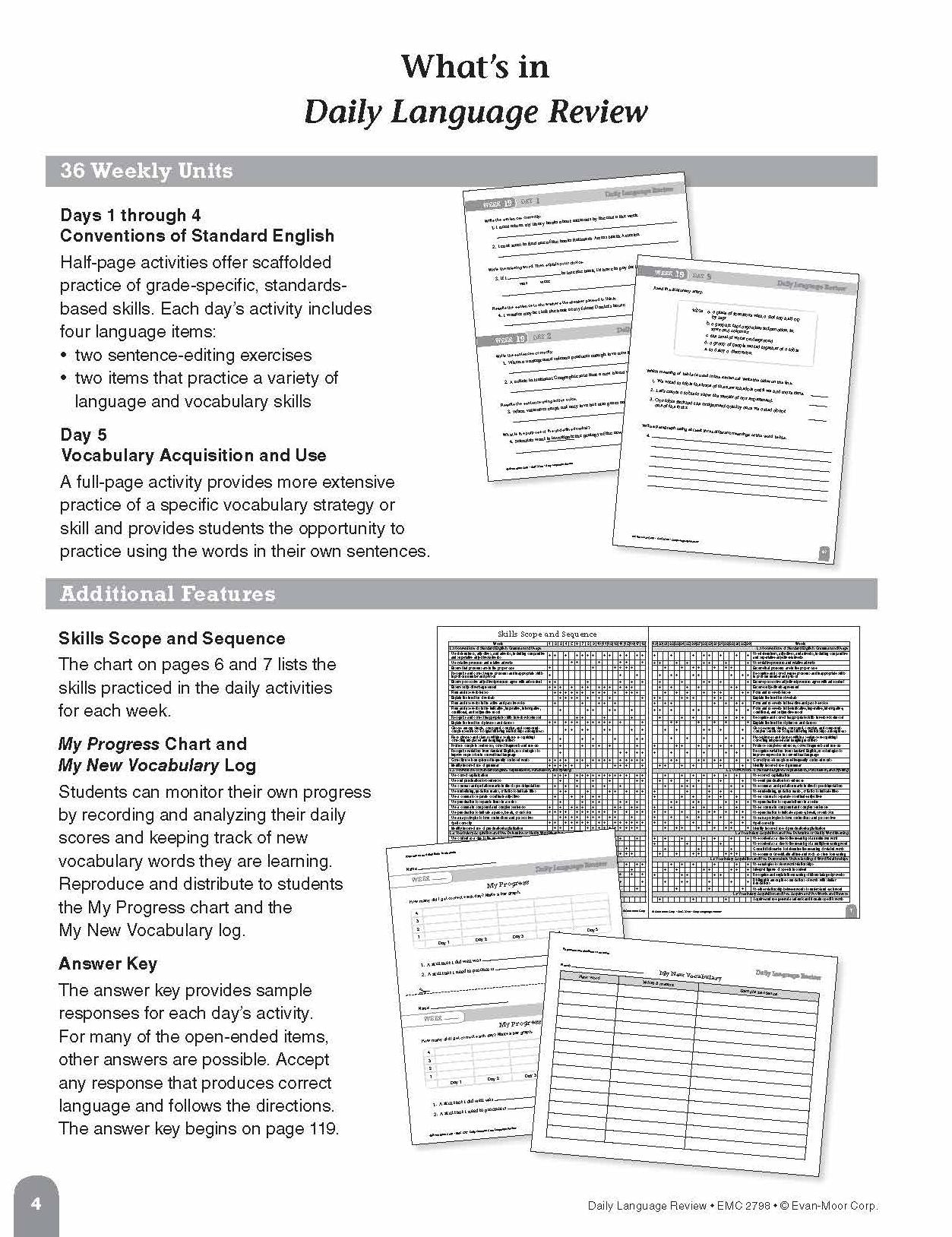 Daily Language Review, Grade 8 Te