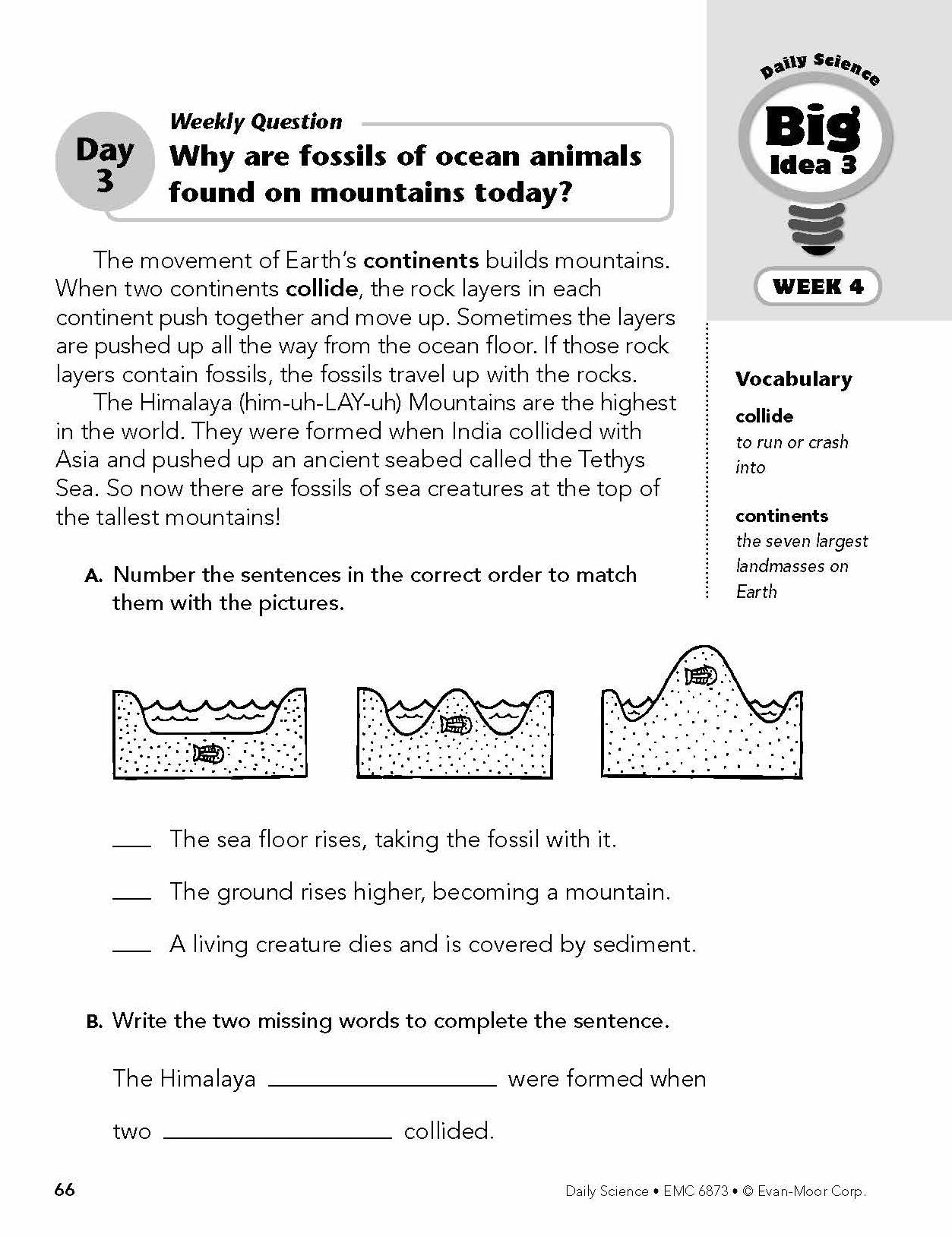 Daily Science, Grade 3 Student Edition Workbook