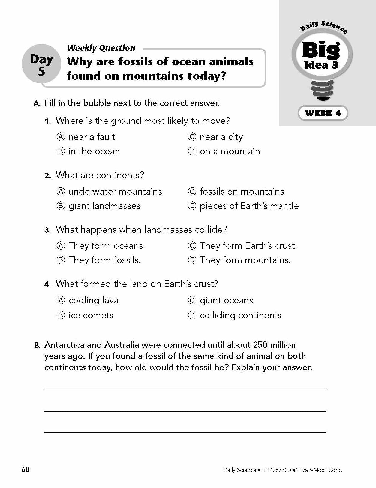 Daily Science, Grade 3 Student Edition Workbook