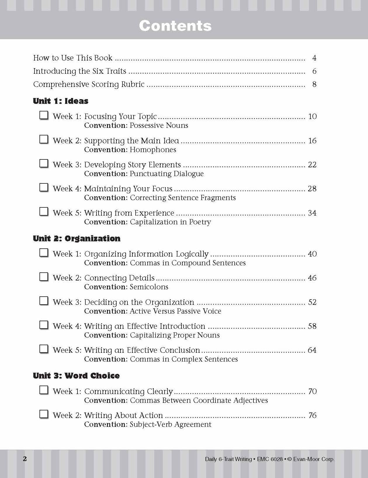 Daily 6-Trait Writing Grade 8 Te