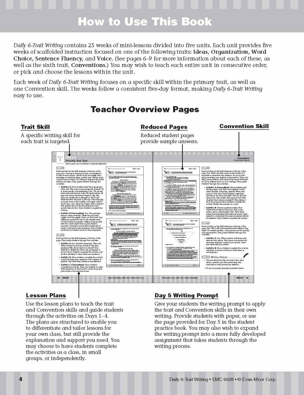 Daily 6-Trait Writing Grade 8 Te