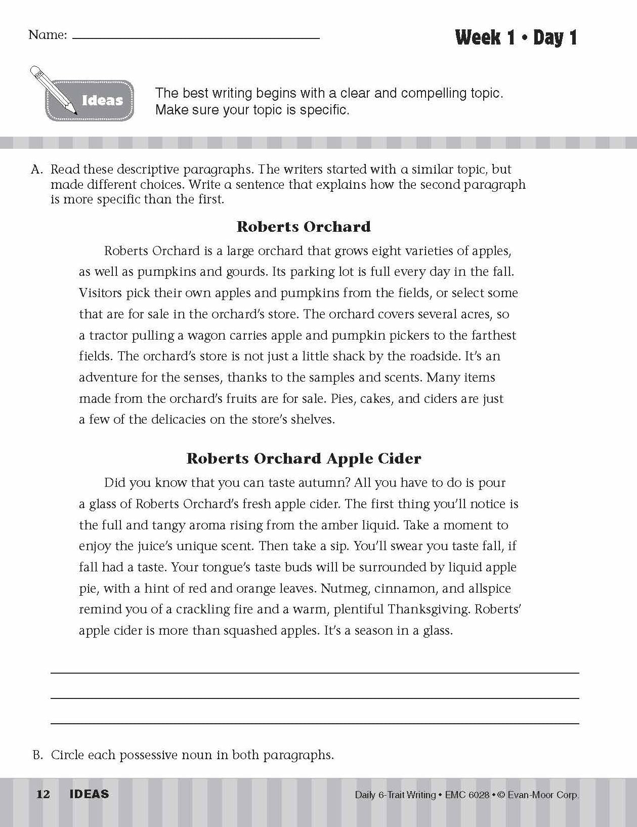 Daily 6-Trait Writing Grade 8 Te