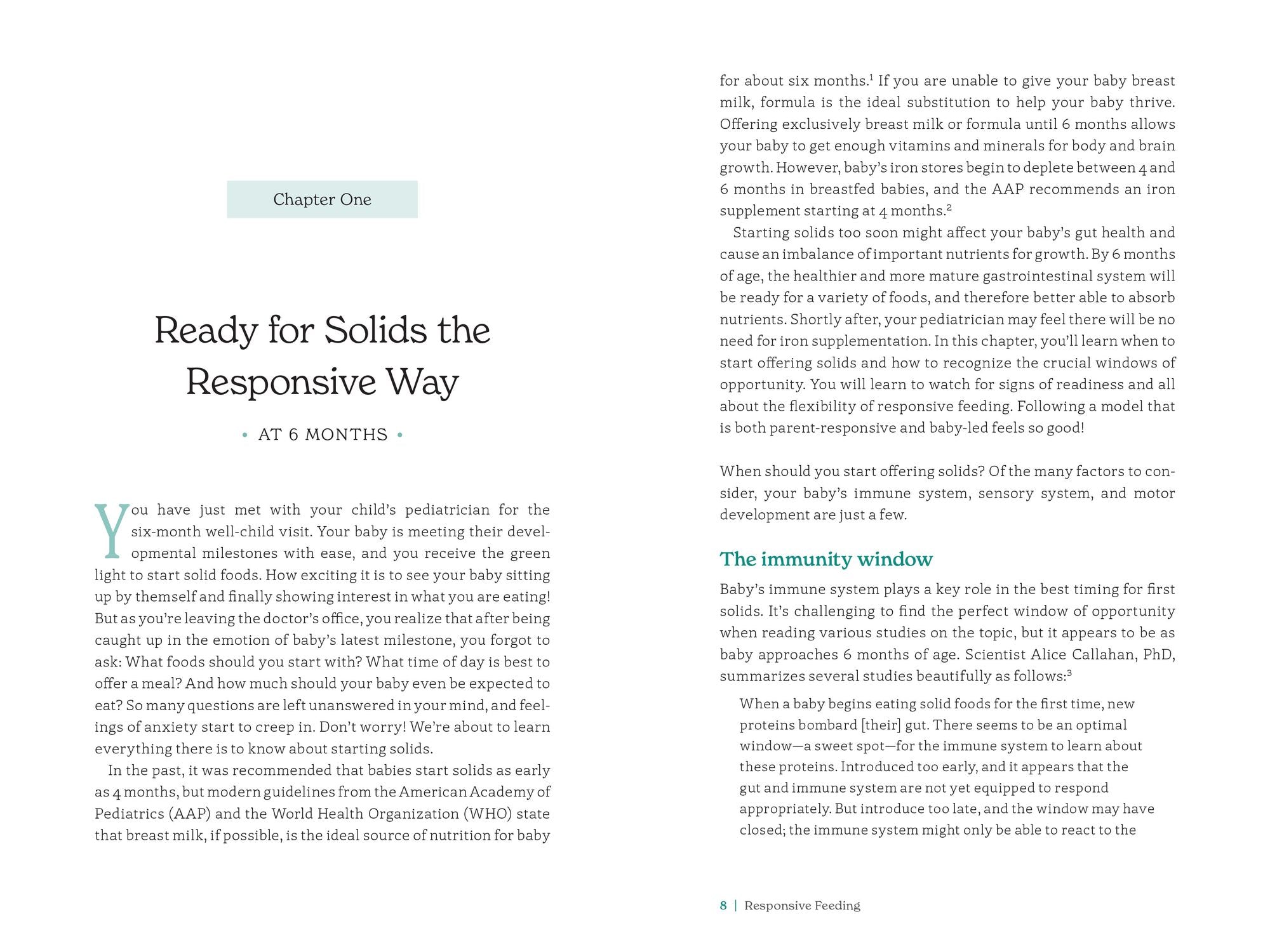 Responsive Feeding: The Baby-First Guide to Stress-Free Weaning, Healthy Eating, and Mealtime Bonding
