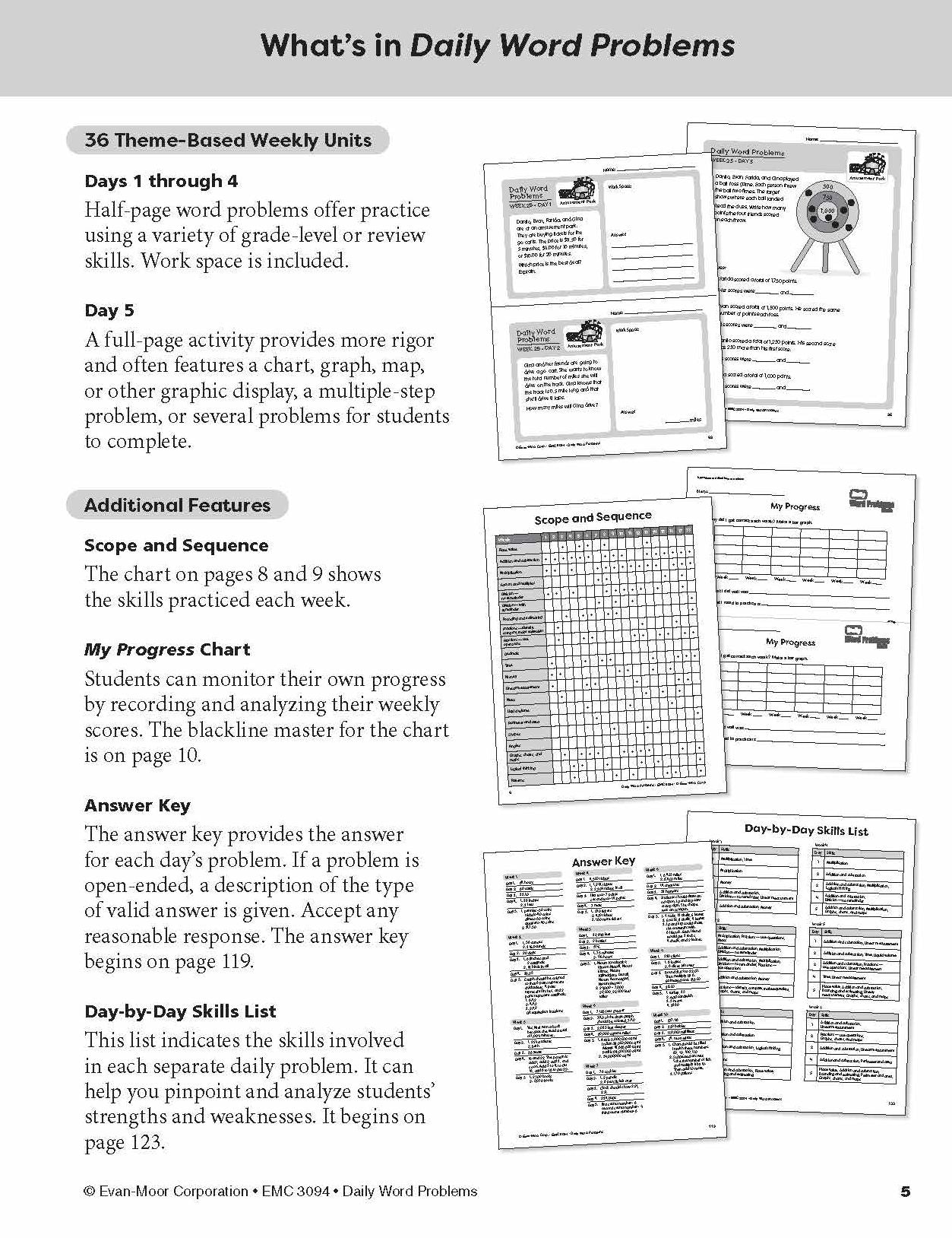 Daily Word Problems, Grade 4
