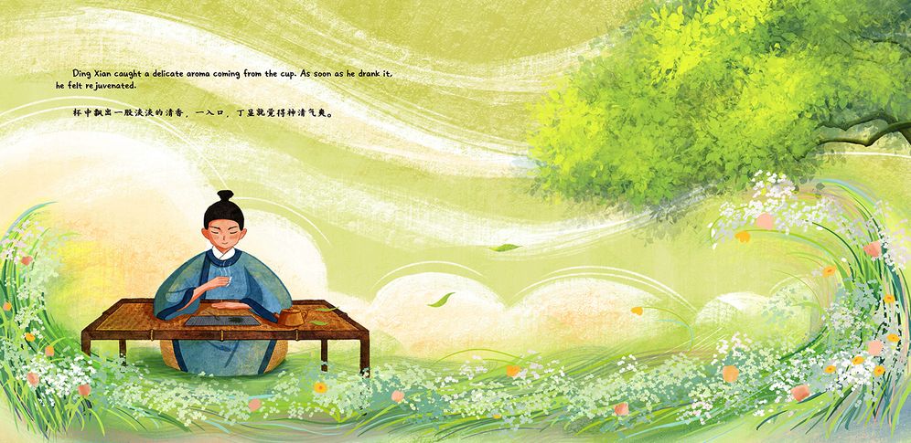 The Amazing Leaf in the Cup: A Tale of Tea Retold in English and Chinese