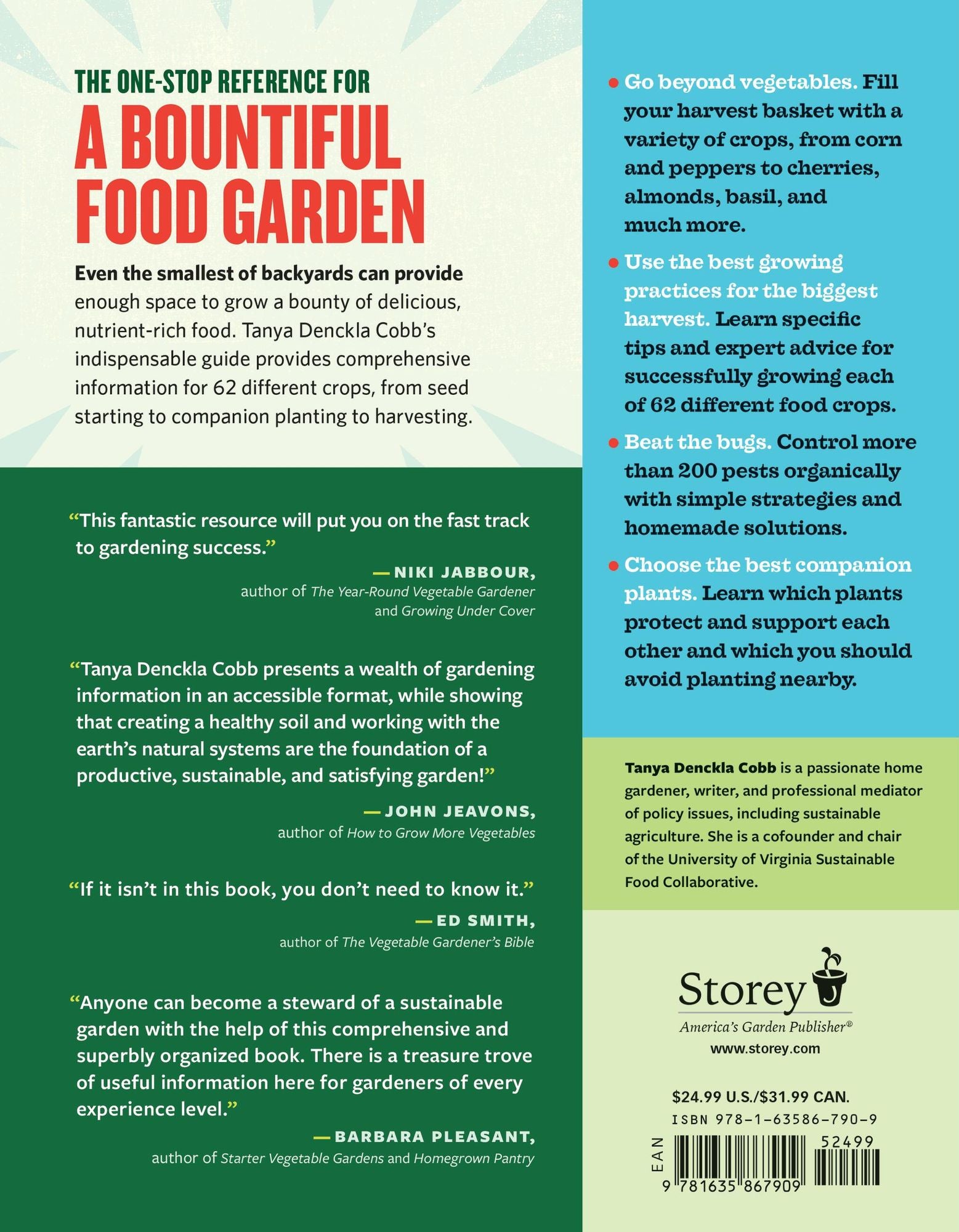 The Backyard Homestead Guide to Growing Organic Food: A Crop-by-Crop Reference for 62 Vegetables, Fruits, Nuts, and Herbs