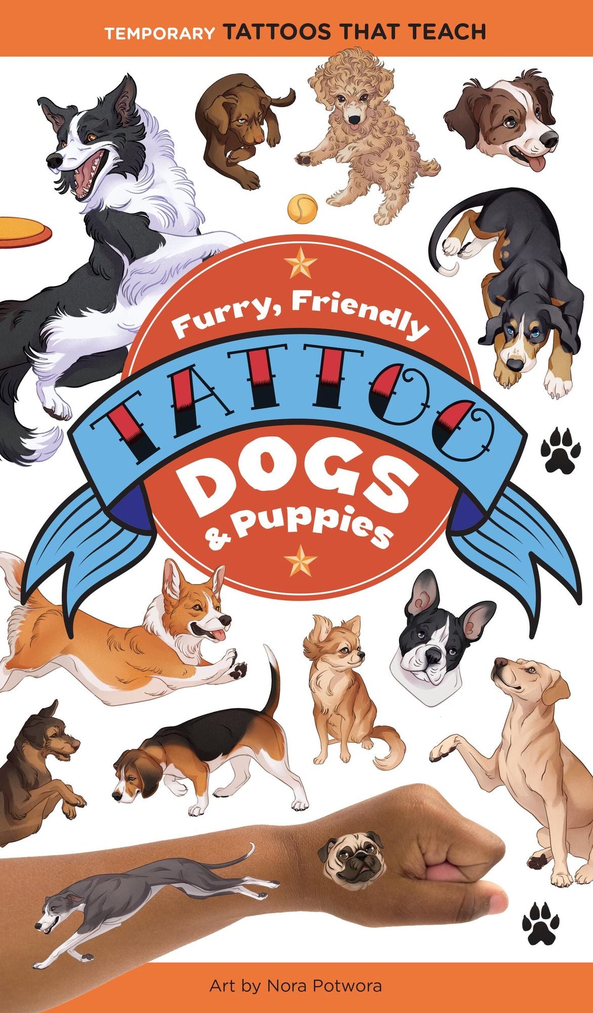 Furry, Friendly Tattoo Dogs & Puppies: Temporary Tattoos That Teach