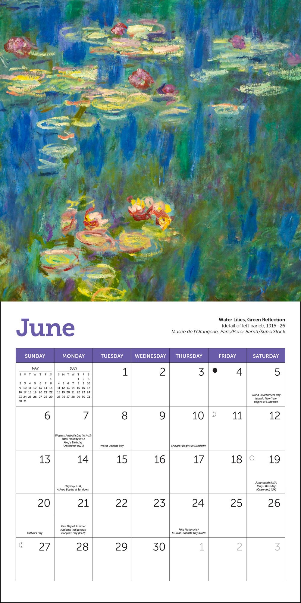 2027 Monet Mini Wall Calendar