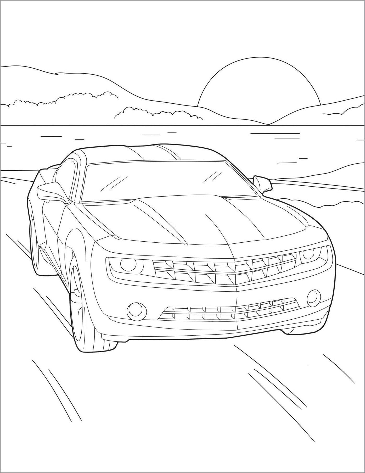 Coloring Book for Kids: Cool Cars & Trucks